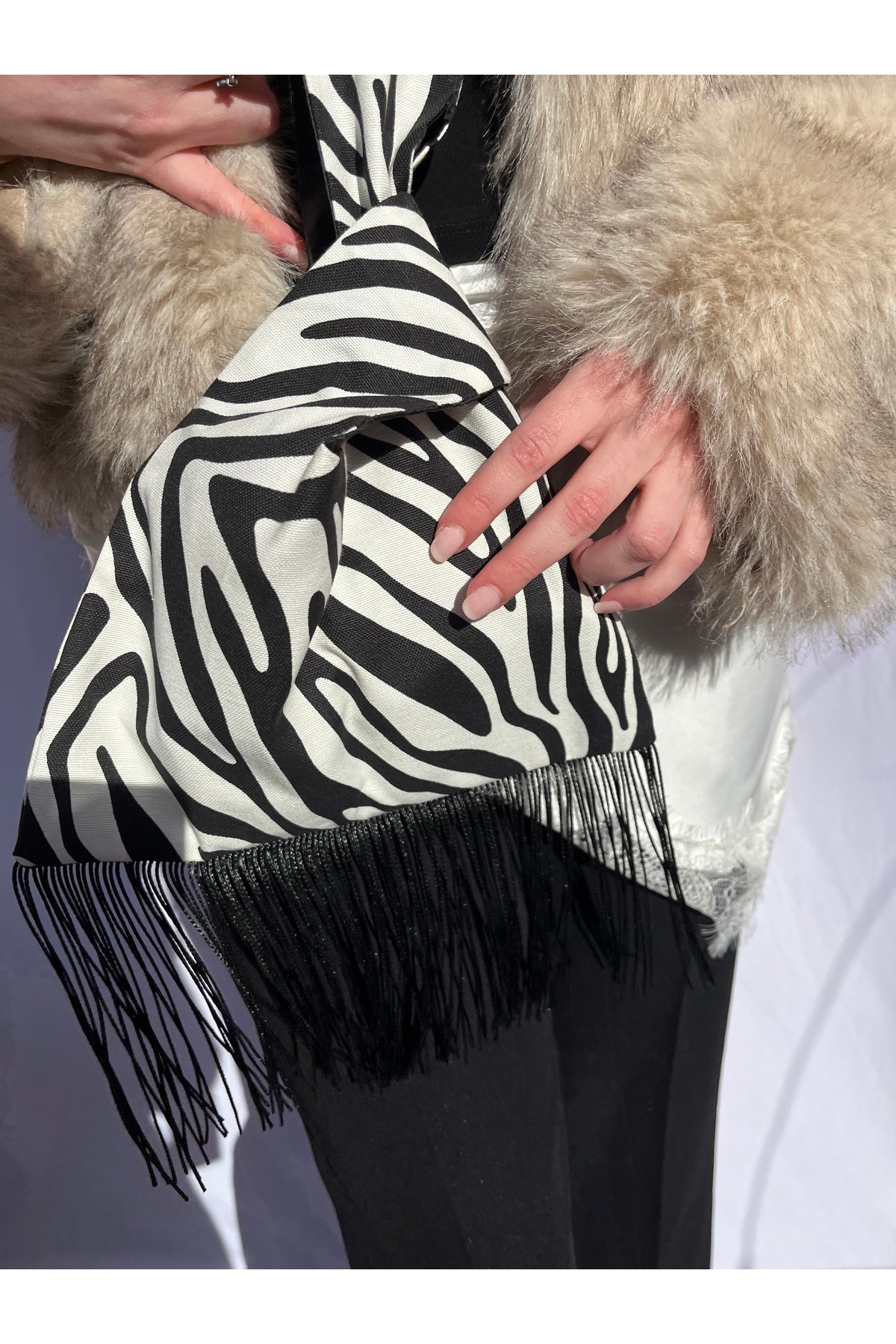 CLA Pouch Zebra Çanta