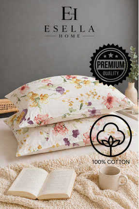 Esella Home | Luxury Saten-Cotton | 2'li Yastık Kılıfı | 82 Tel