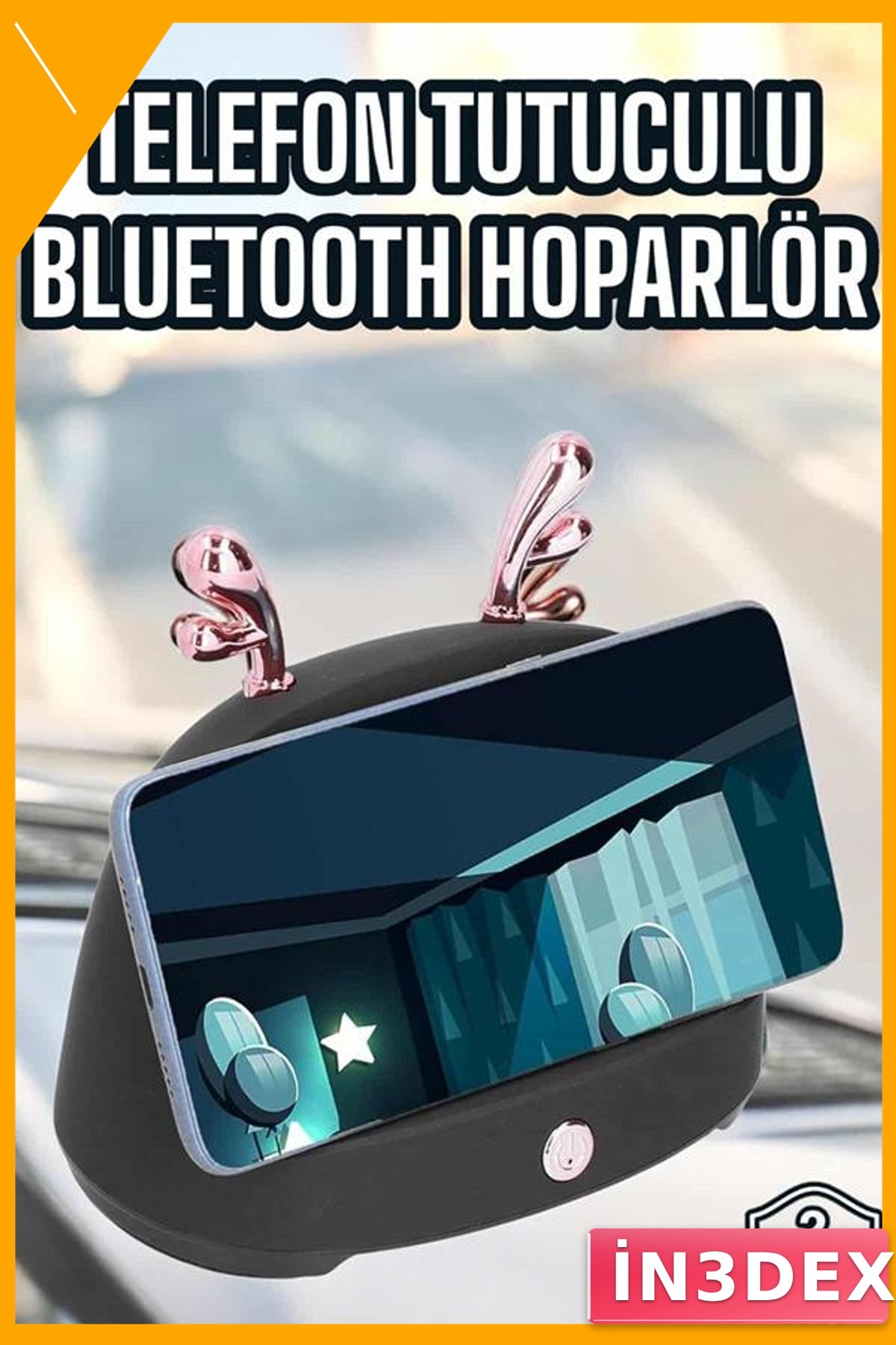 Taşınabilir Bluetooth Hoparlör 6 Saat Pil Telefon Tutuculu