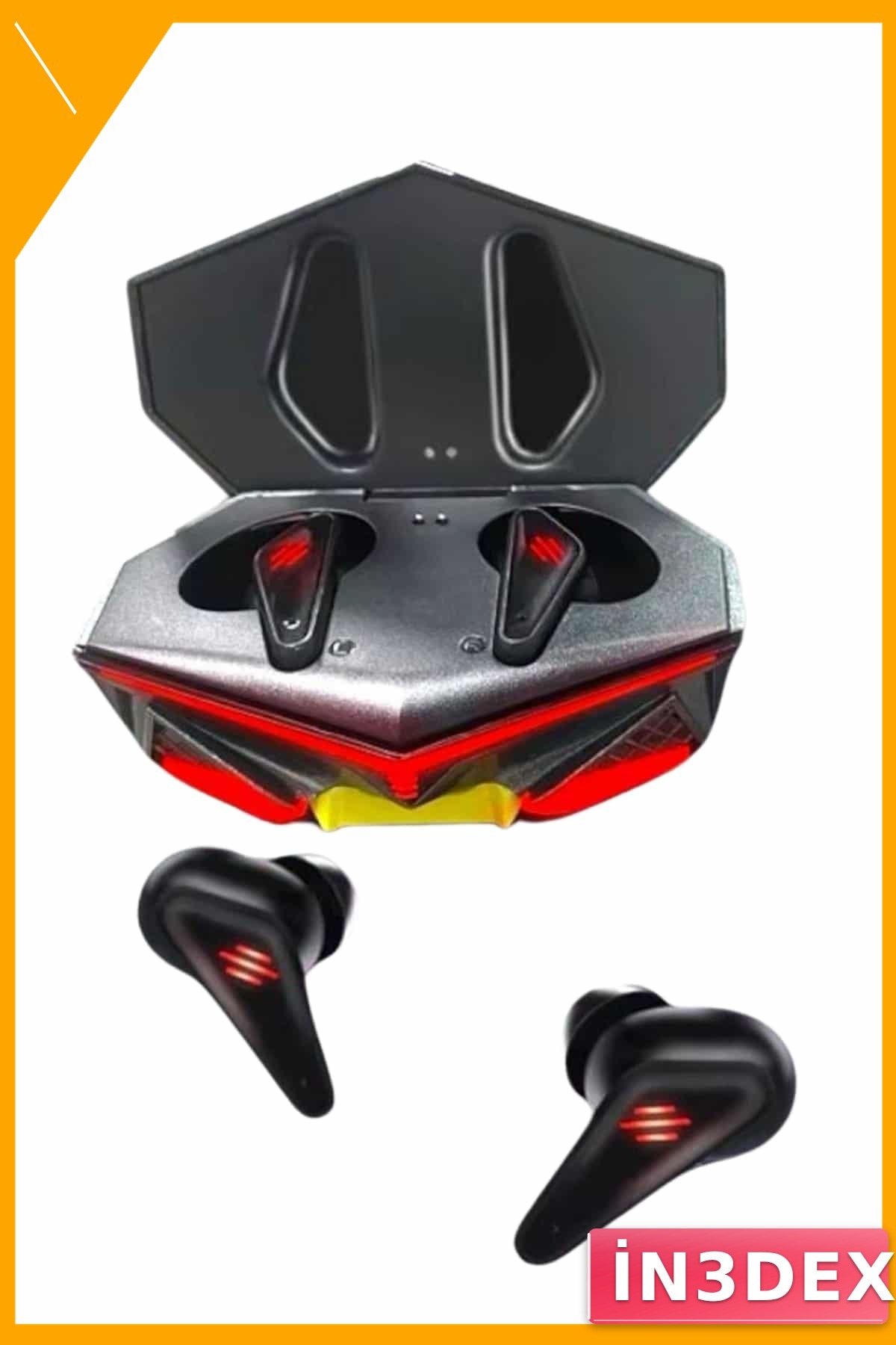Kulak İçi Bluetooth Kulaklık HD Ses Işıklı Metal Kasa Mikrofonlu