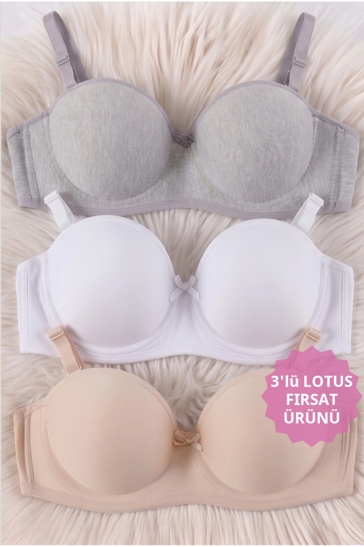 Women's Unfilled Stranded Gatherer 3-Piece Bra Set