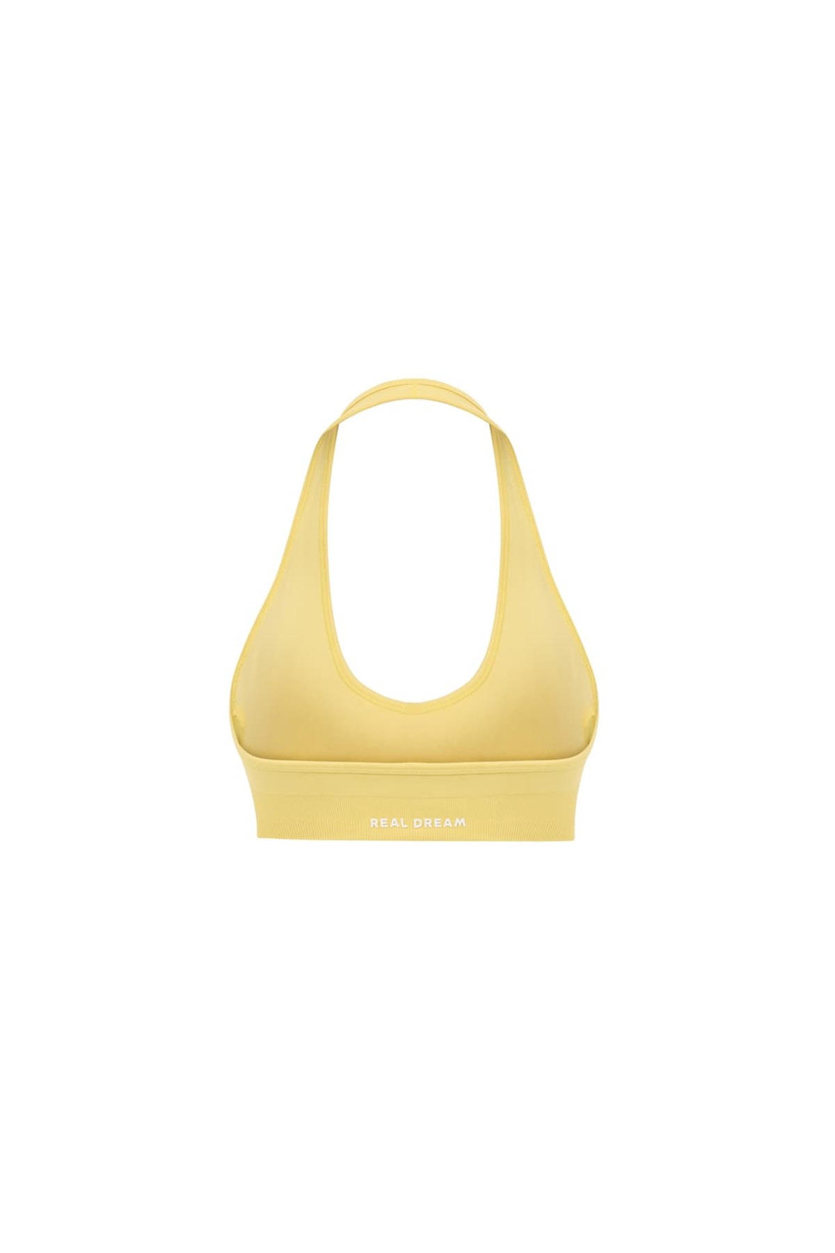 REAL DREAM Kadın Spor Bra Boyundan Geçmeli Toparlayıcı Destekli Fit - Sun Kissed Yellow görsel 7