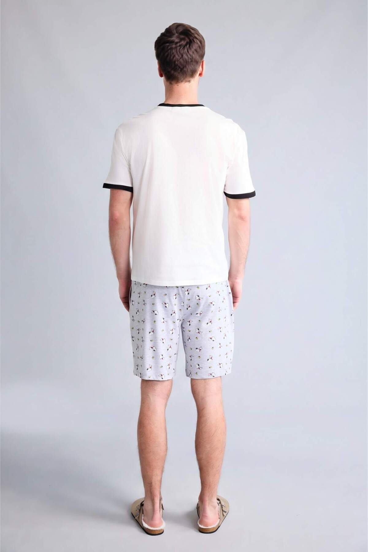 DeFacto Snoopy New Regular Fit Kısa Kollu 2'li Takım H8534AX26SM görsel 6