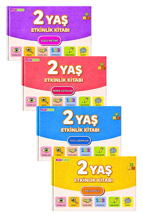 minkino 2 Yaş Etkinlik Seti | 4 Kitap Bir Arada