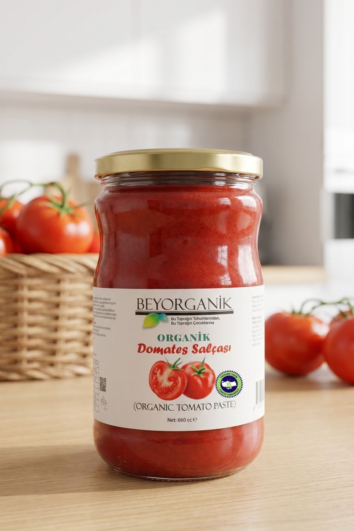 BEYORGANİK Organik Domates Salçası 660cc - Fiyatı, Yorumları