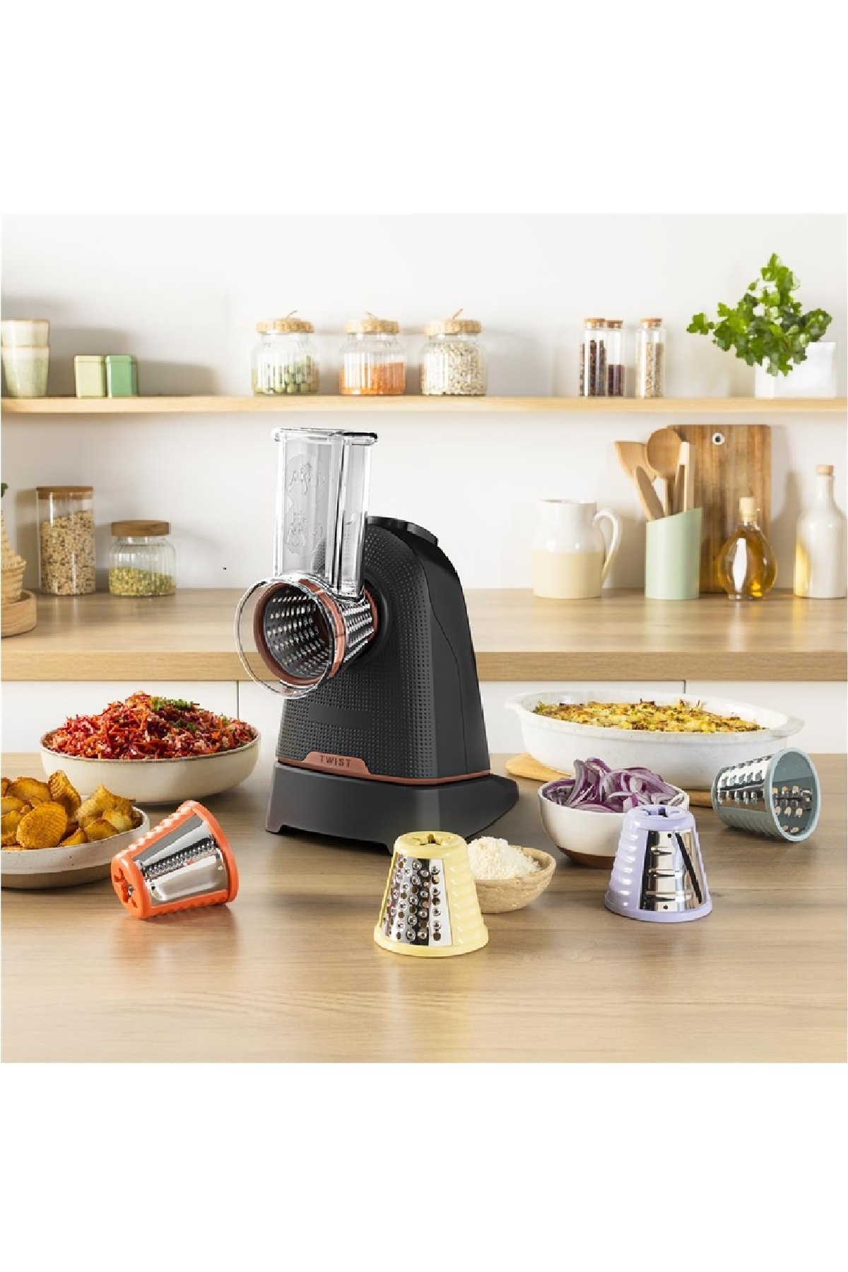 TEFAL Fresh Express Twist 150 Watt 5 Fonksiyonlu Doğrayıcı