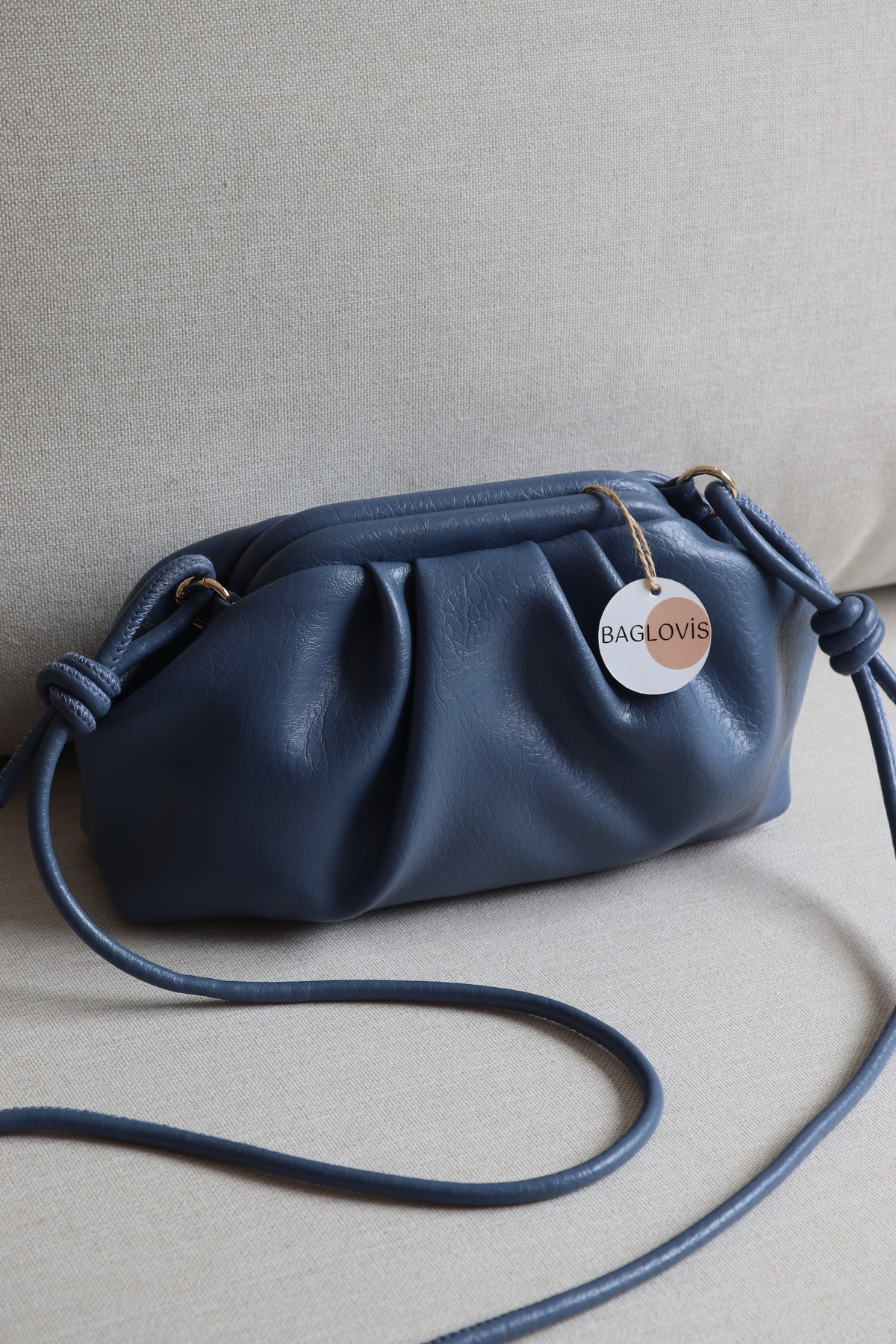 Women Scholarship Mini Handbag Vintage Style Modern Pouch Shoulder Bag Knot Strap