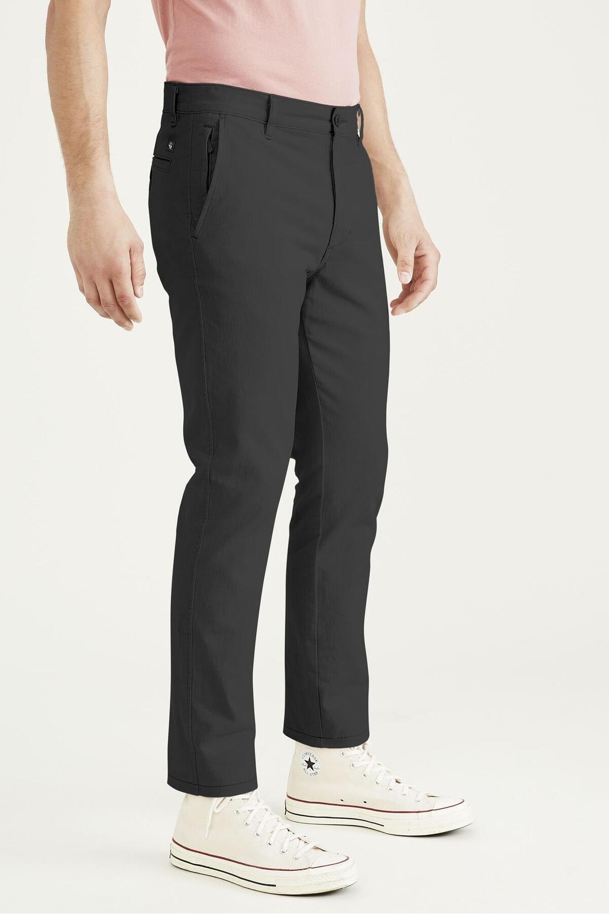 Dockers Smart 360 Flex Koyu Gri Ultimate Skinny Fit Chino Pantolon GREY görsel 2