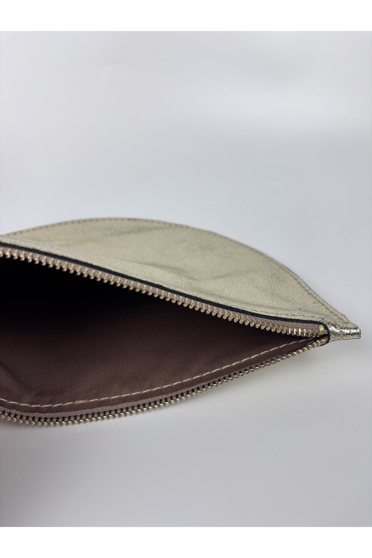 TROYDER Hakiki Deri Clutch/Portföy Çanta Parlak görsel 3