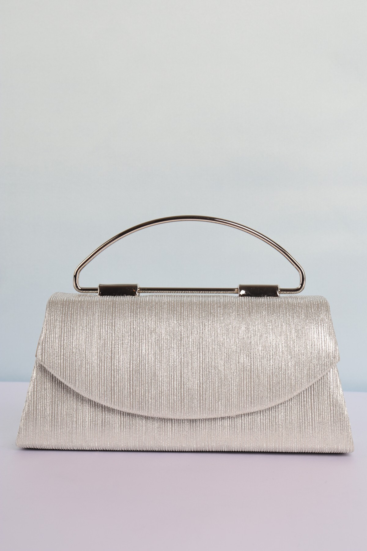 weem bag Elysara EB0423 | SİNDİRELLA BÜYÜK METAL SAPLI ABİYE ÇANTA görsel 2