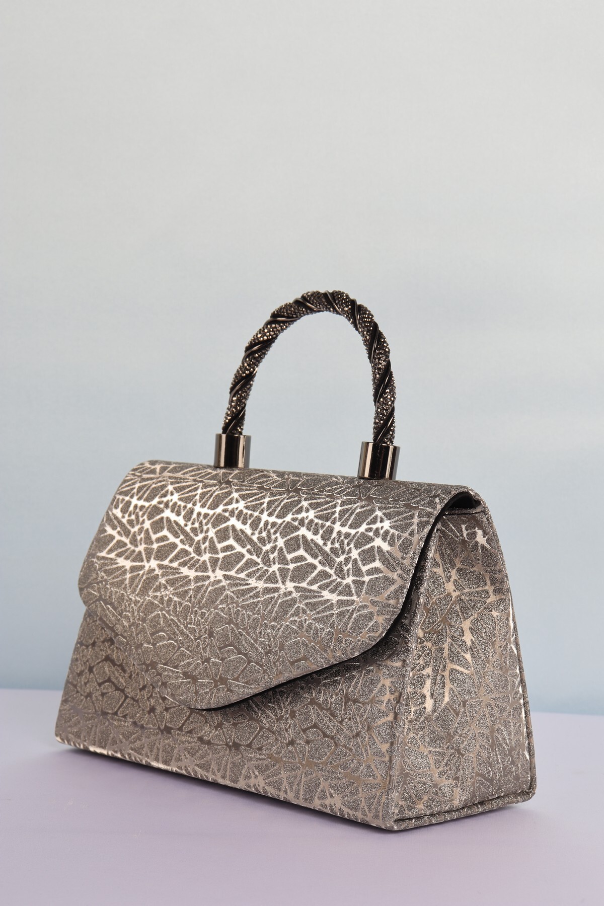 weem bag Elysara EB0267 | NEW YAPRAK ŞIK ÖRGÜ SAPLI ÇANTA görsel 3