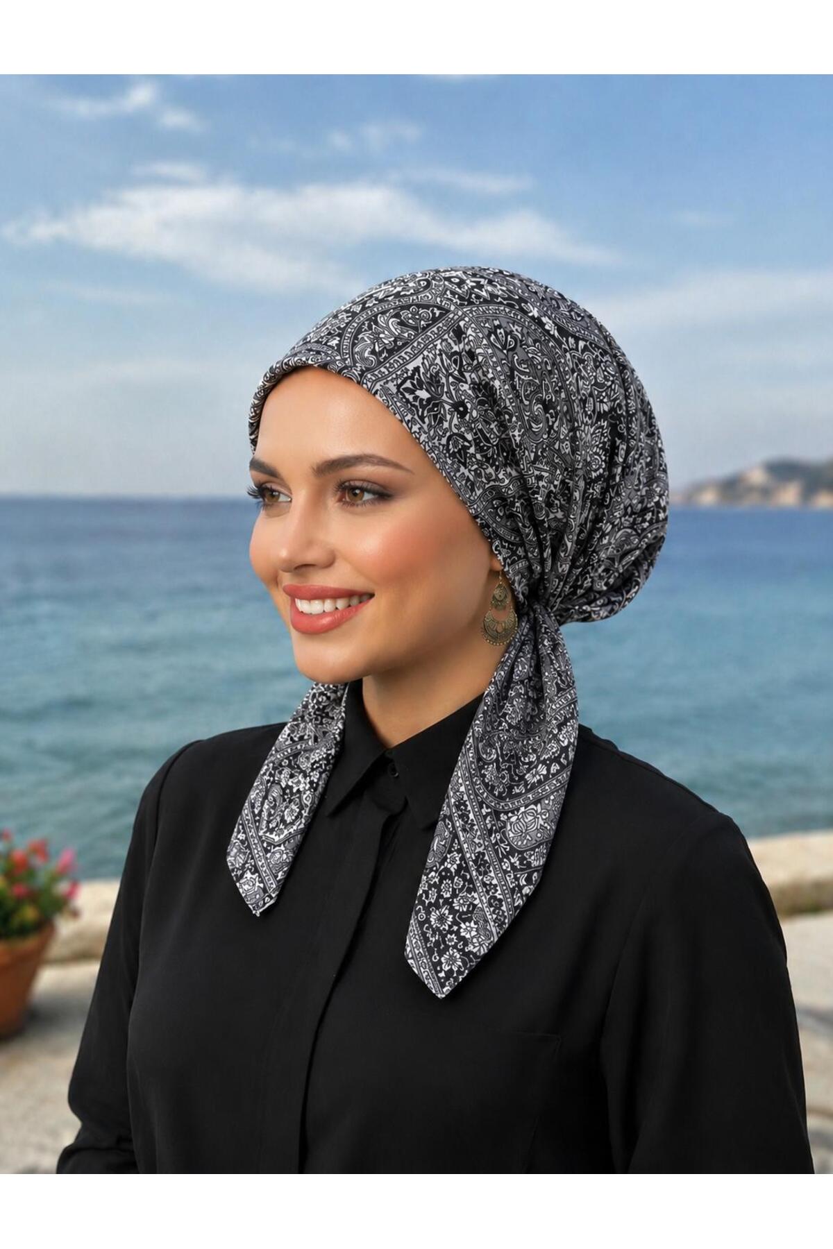 scarf bonnet cotton cember fabric does not slip