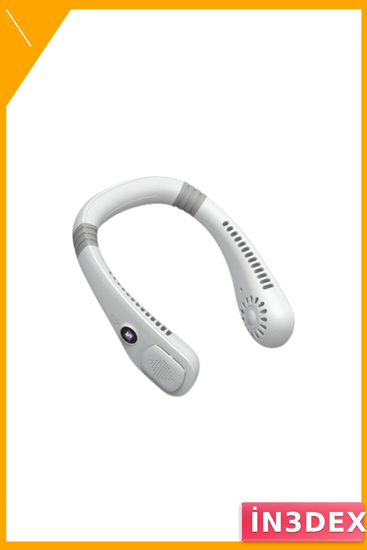 Giyilebilir Boyun Fanı USB Şarjlı 5 Kademeli Kanatsız 360 Derece