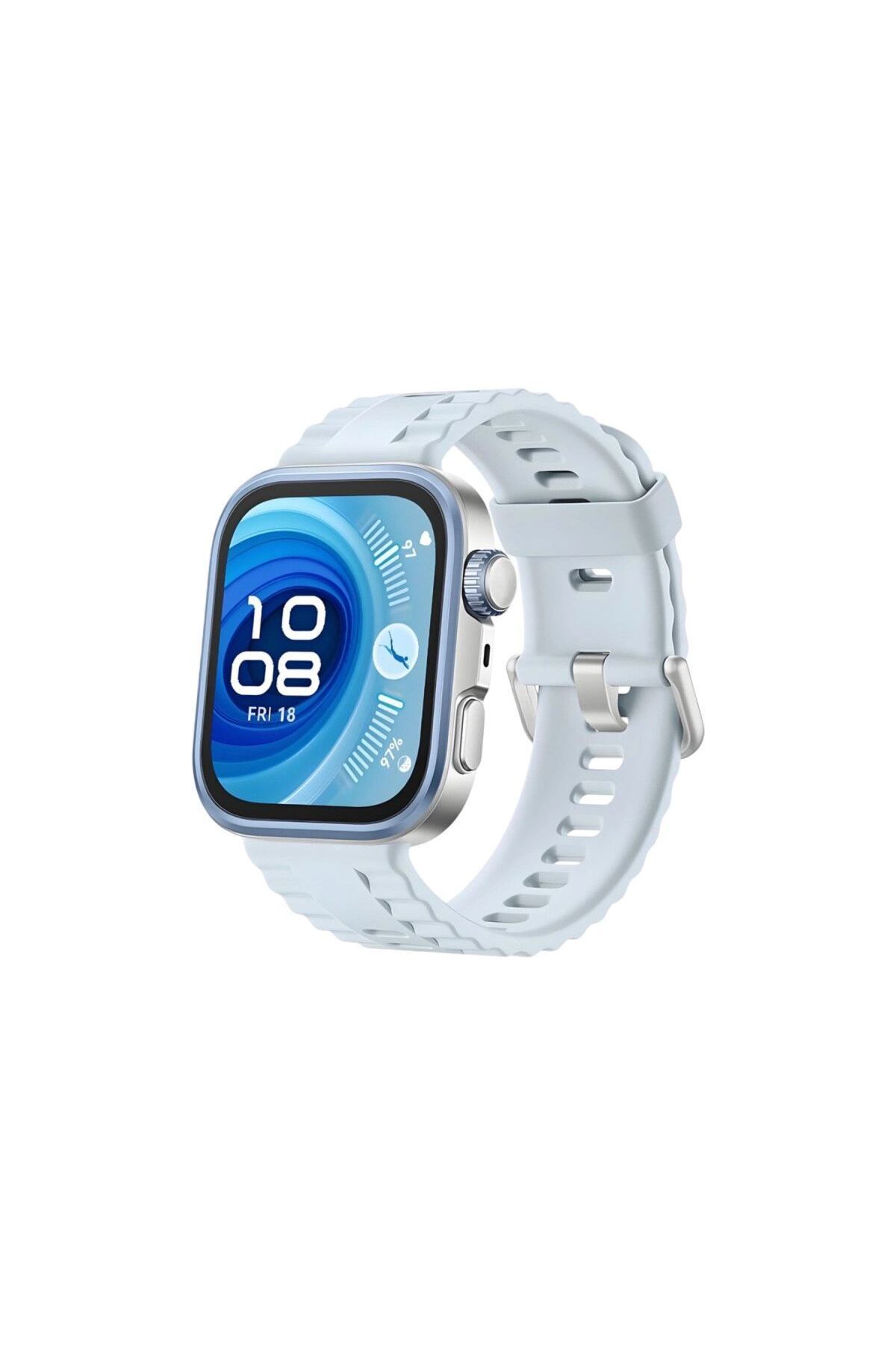 Huawei Fit 4 Nova Silikon Kordon (saat Değildir) - Açık Mavi