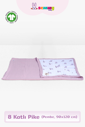 SemmyBaby 8 Katlı Pike - Pembe
