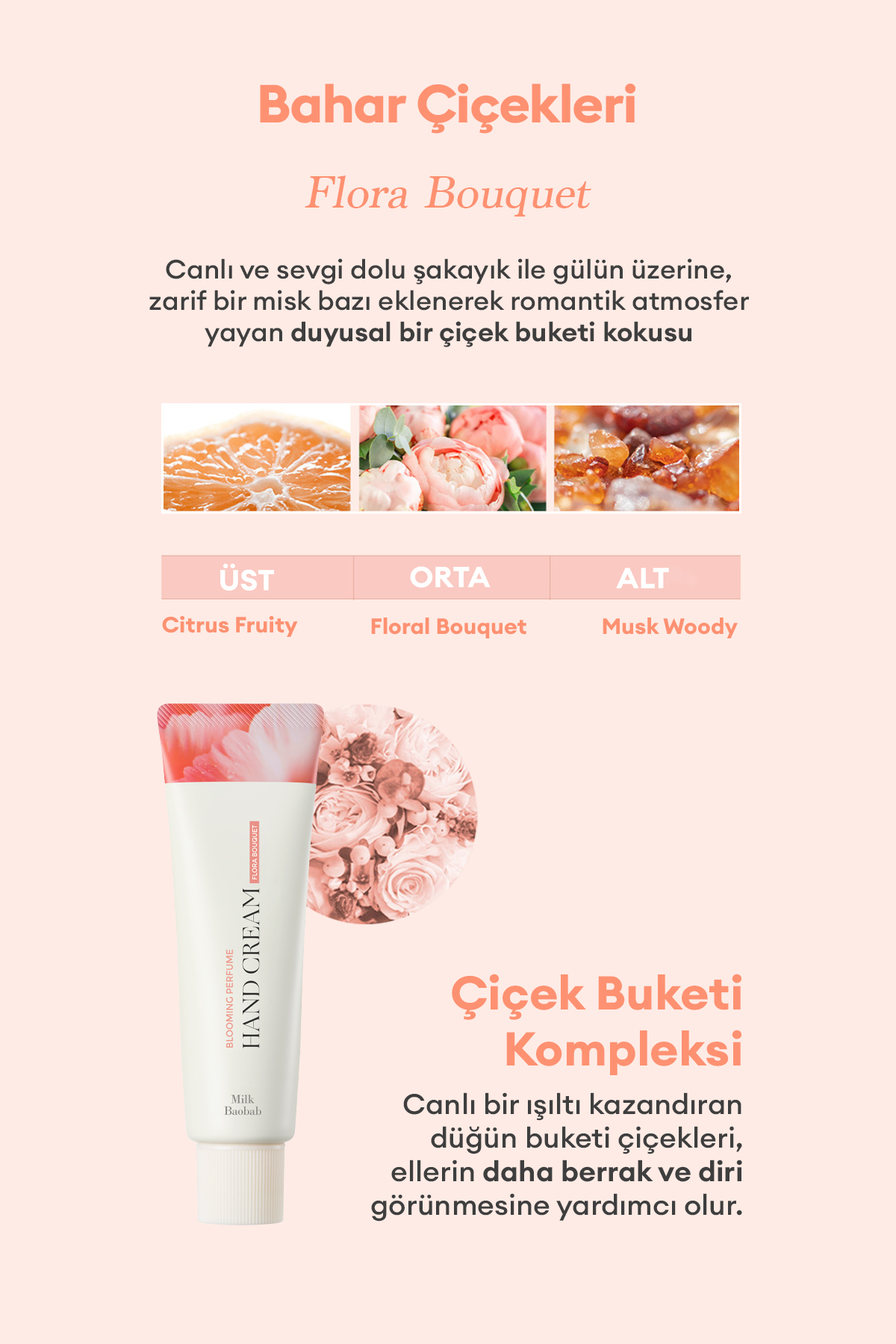 Yaşlanma Karşıtı YumuşatıcıParfümlü El Kremi Blooming Perfume Hand Cream (Flora Bouquet) — 9516 — تصویر 3 از 9