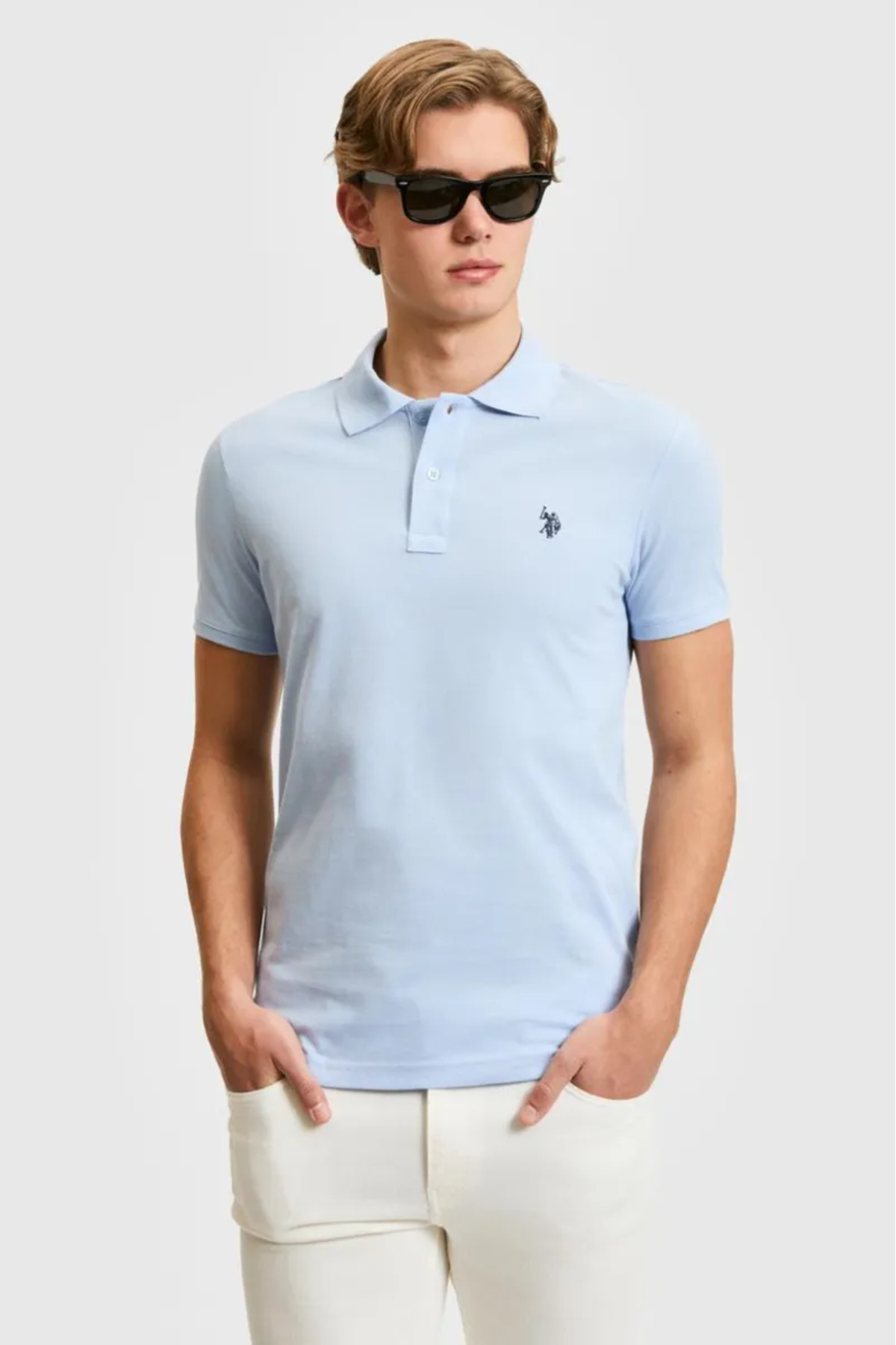 پولوشرت مردانه یقه پلو | یو اس پولو U.S. Polo Assn. 26Y129000054_129017 TR - تصویر 3