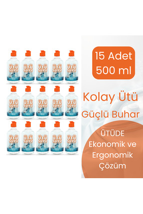 ÜTÜ SUYU Ütü Artırıcı Saf – Lekesiz Ütüleme & Pürüzsüz Kayganlık 15x500 ml