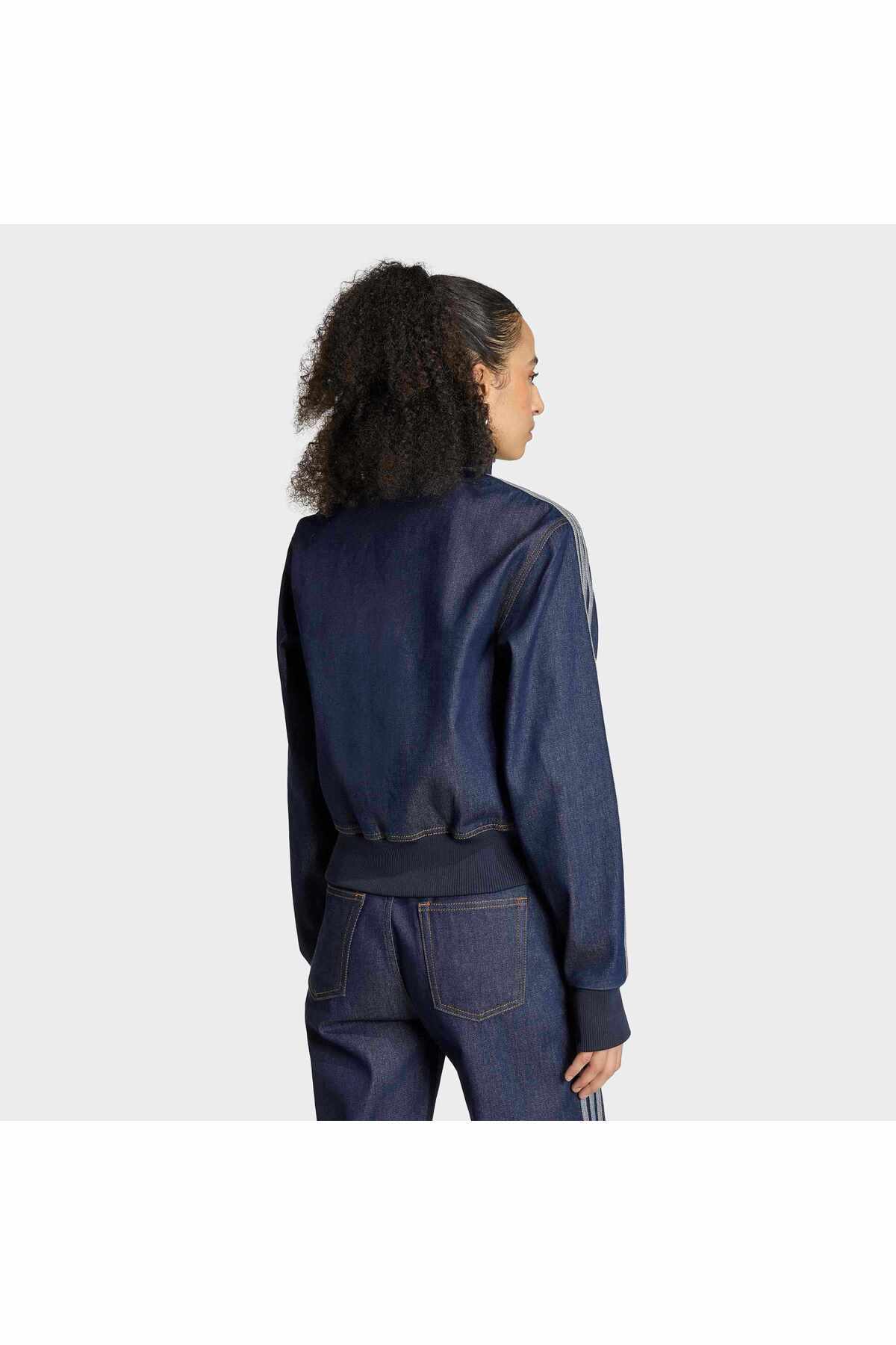 adidas Fb Tt D Kadın Denim Spor Ceket KQ6491 görsel 2