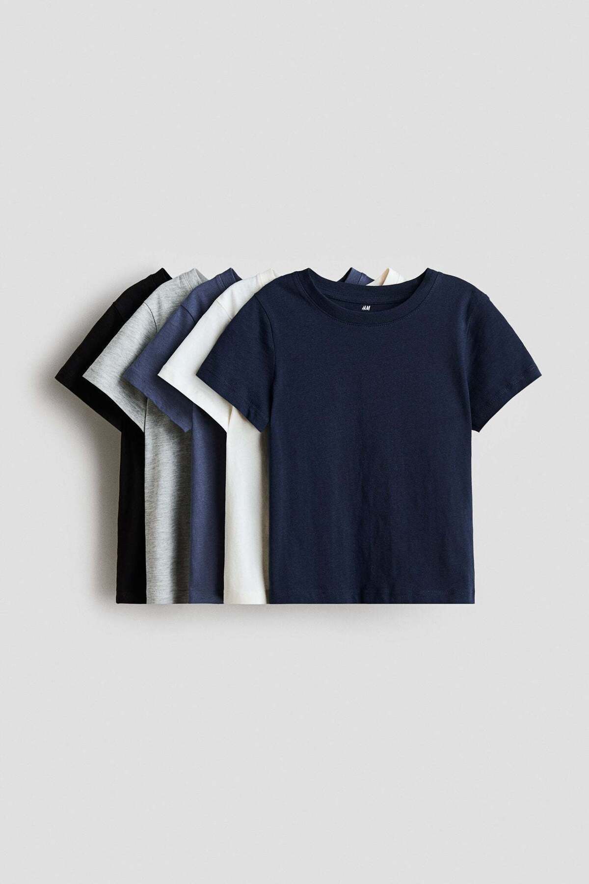 H&M 5-pack cotton T-shirts