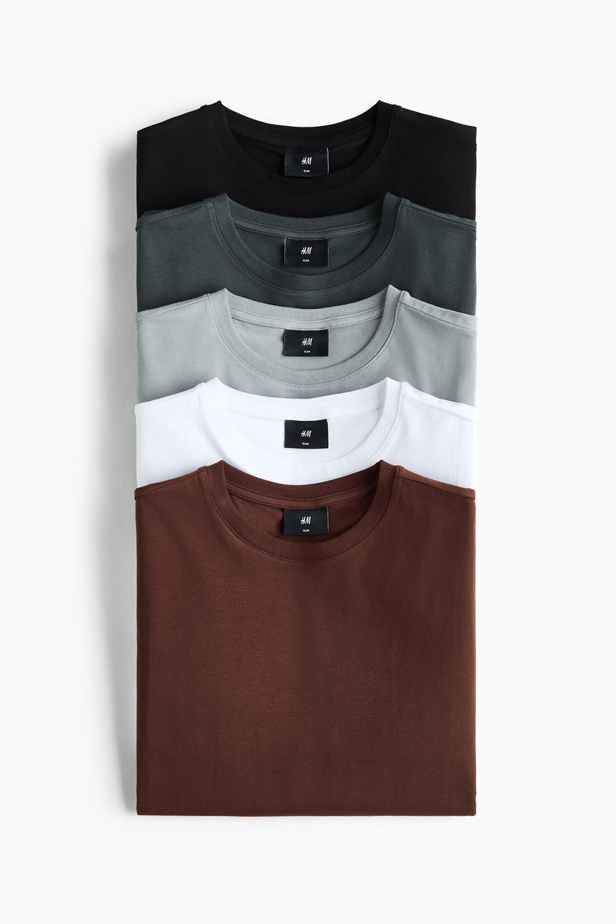 5'li Slim Fit Tişört
