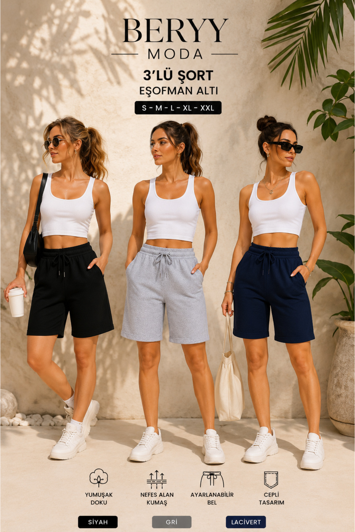 BERYY MODA Безпроблемна и удобна ежедневна елегантност в черно, сиво, тъмноси...