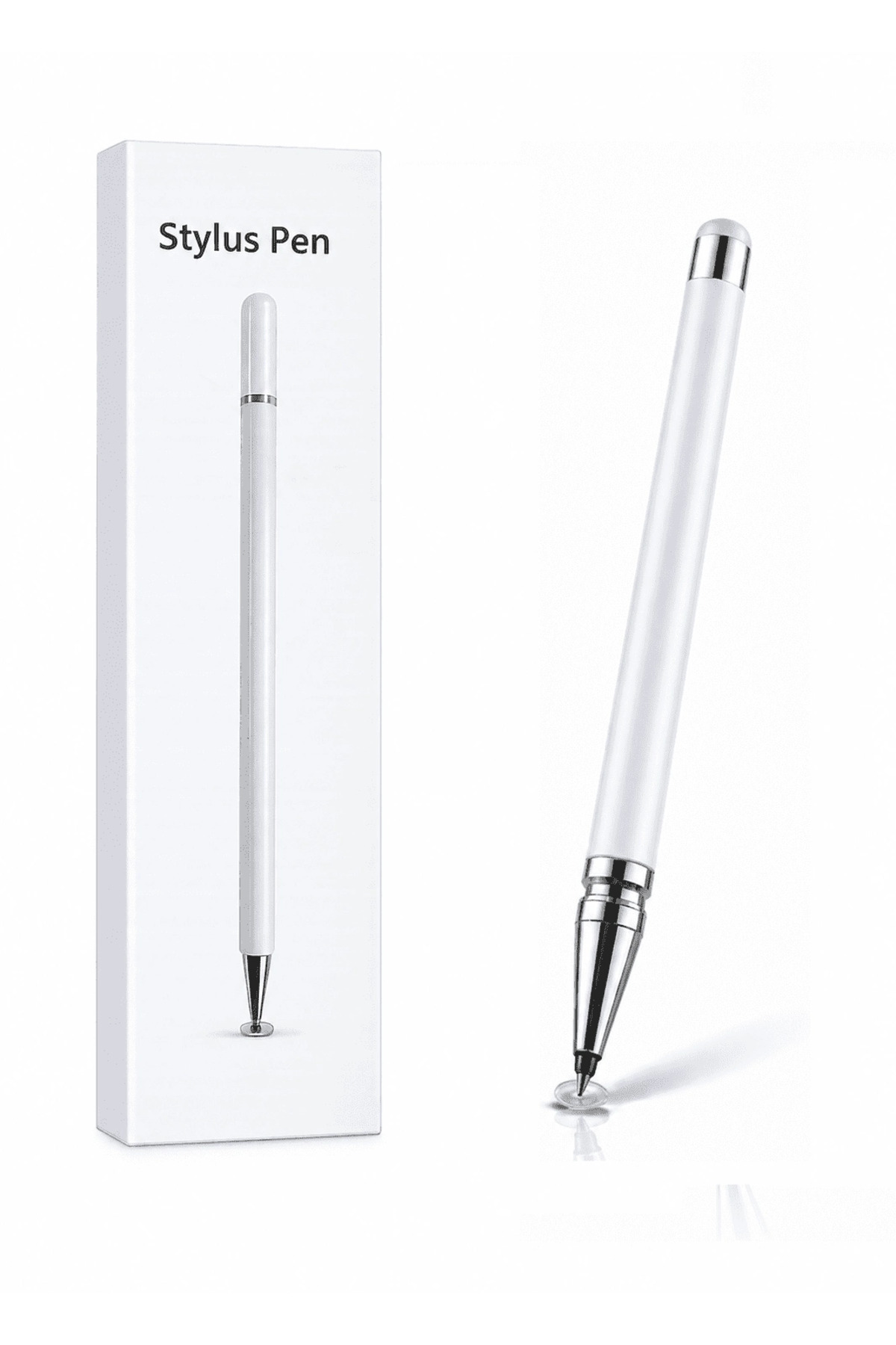 Genel Markalar Tecno Spark Go 2024 Uyumlu Dokunmatik Stylus Kalem Disk Uçlu Hassas Beyaz Tablet Telefon Çizim Kalem