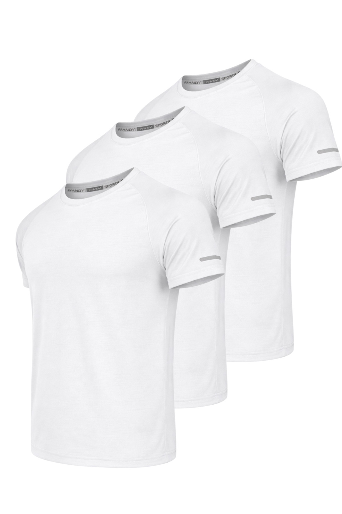 3-Piece Athletic Technical Sports T-shirt with Fast Drying Feature