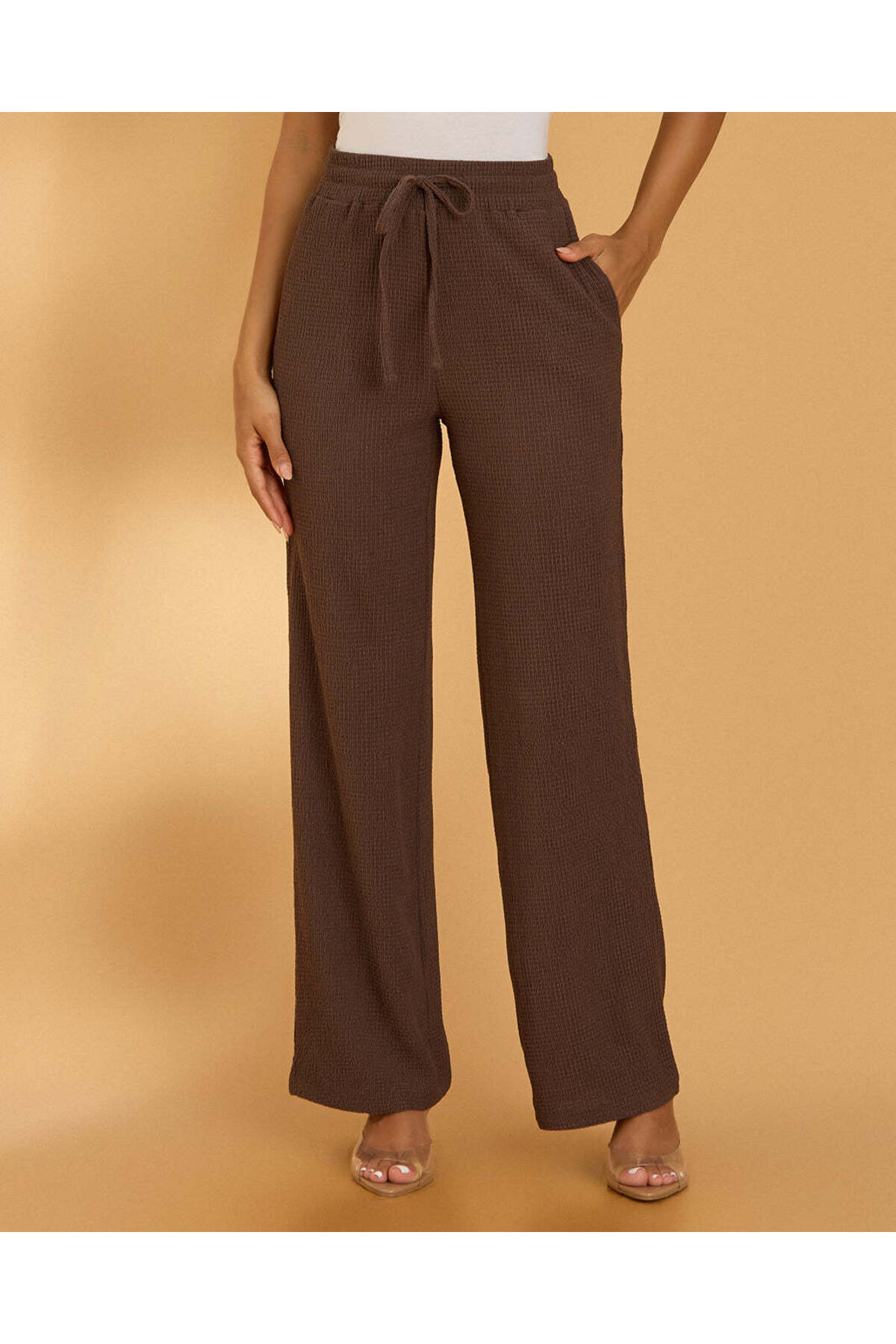 REDTAG Textured Wideleg Trouser
