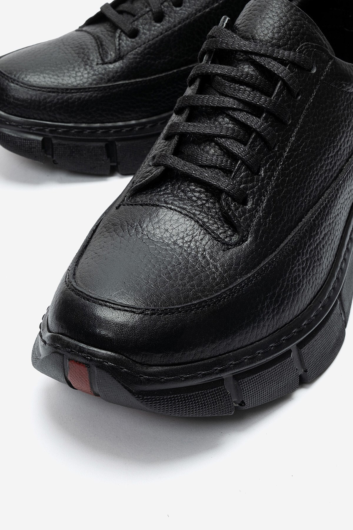 maximoda Hakiki Deri, Kalın Tabanlı İç Dış Gerçek Deri Erkek Sneaker Ayakkabı görsel 2