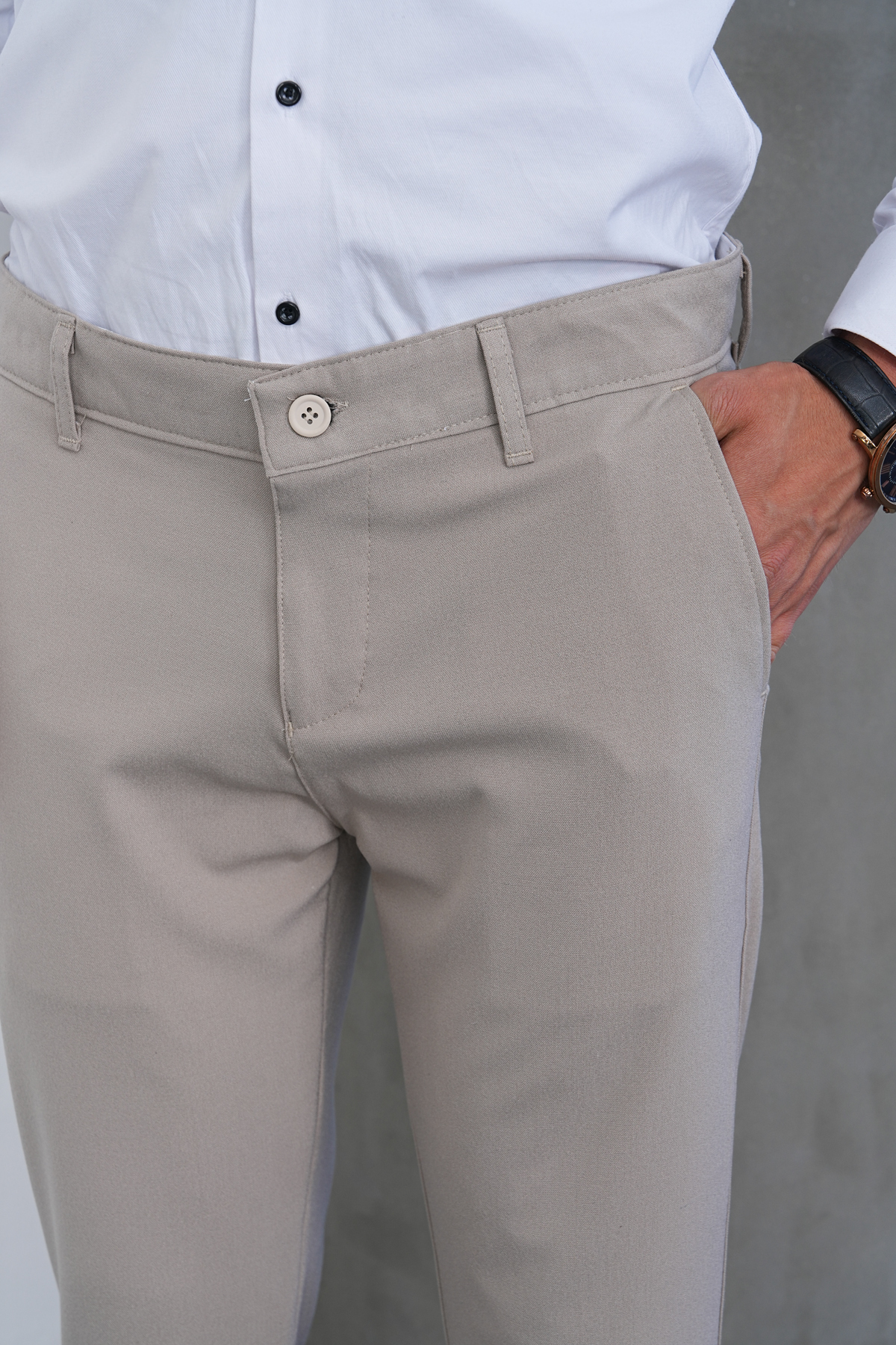 GustmanModa BEJ SLIM FIT TAKIM ELBİSE görsel 7