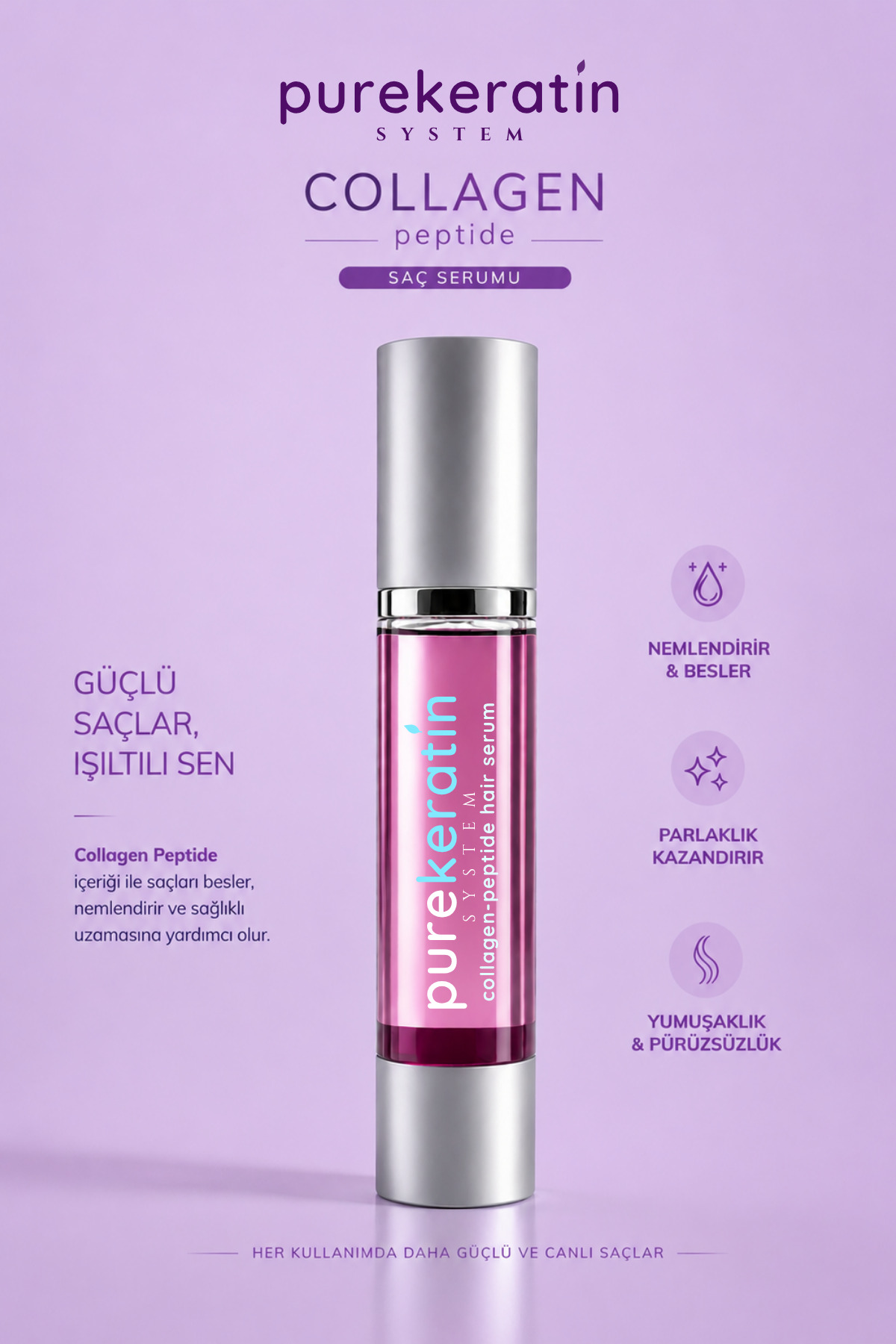 purekeratin system Collagen-Peptide Saç Serumu — PKC001