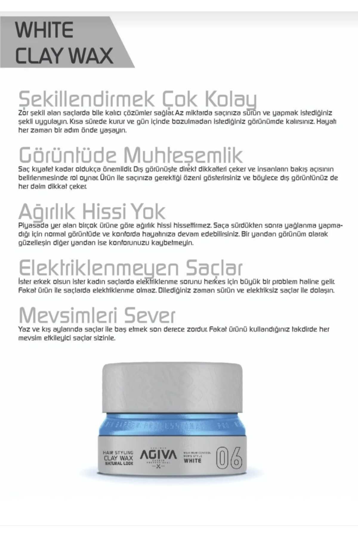Agiva Saç Wax Naturel Look 6 Numara 155 ml — 131113 — تصویر 3 از 4