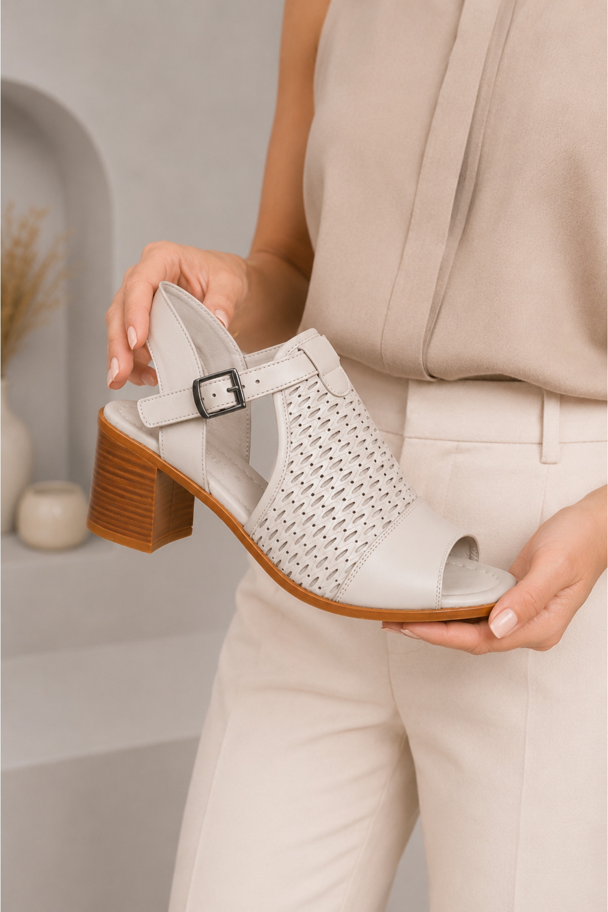 Maiss Shoes Kadın Hakiki Deri Sandalet görsel 2
