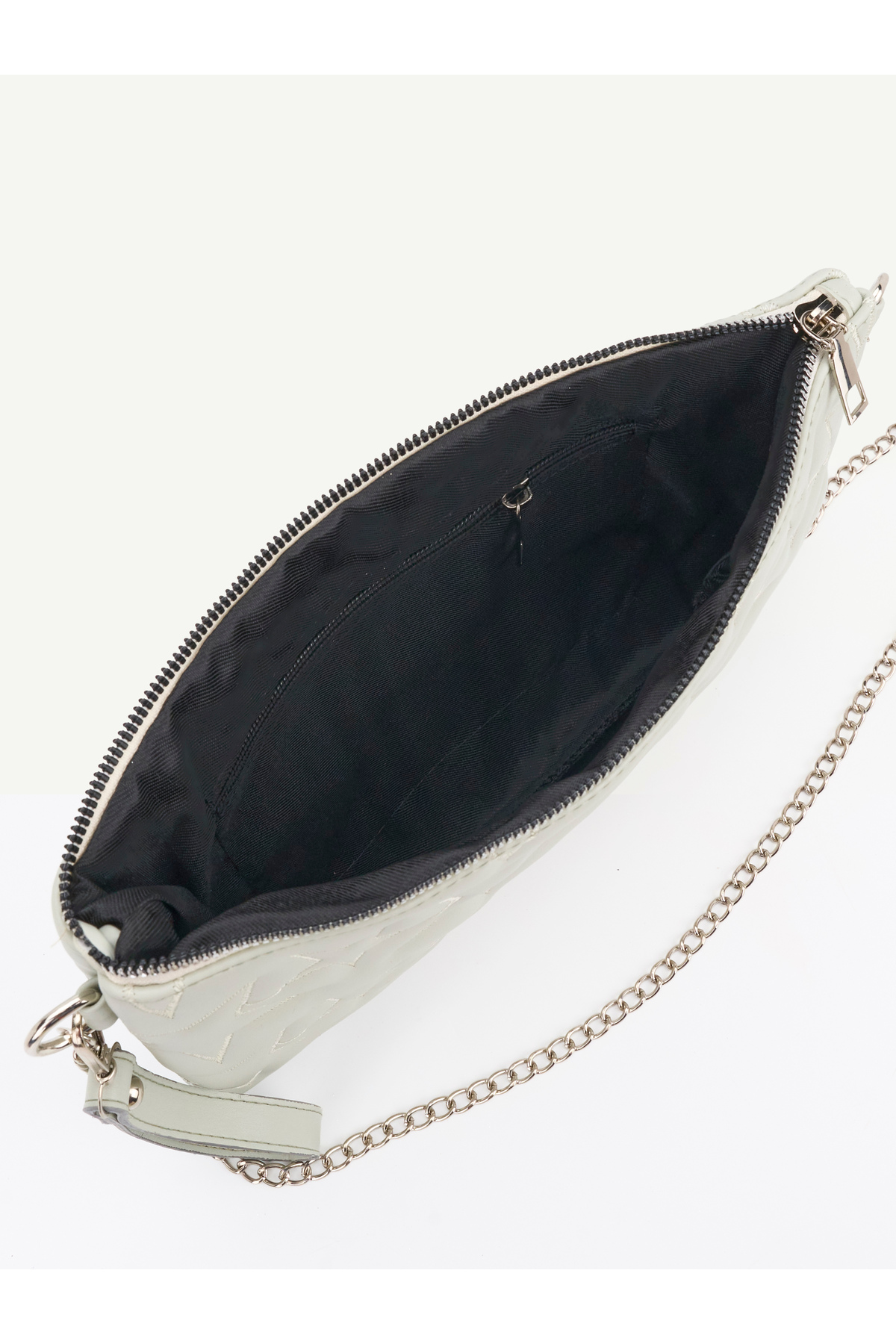 Kadın Yıldız Nakış İşlemeli Portföy El Çantası Bilek Askılı Saten Astarlı Clutch Çanta