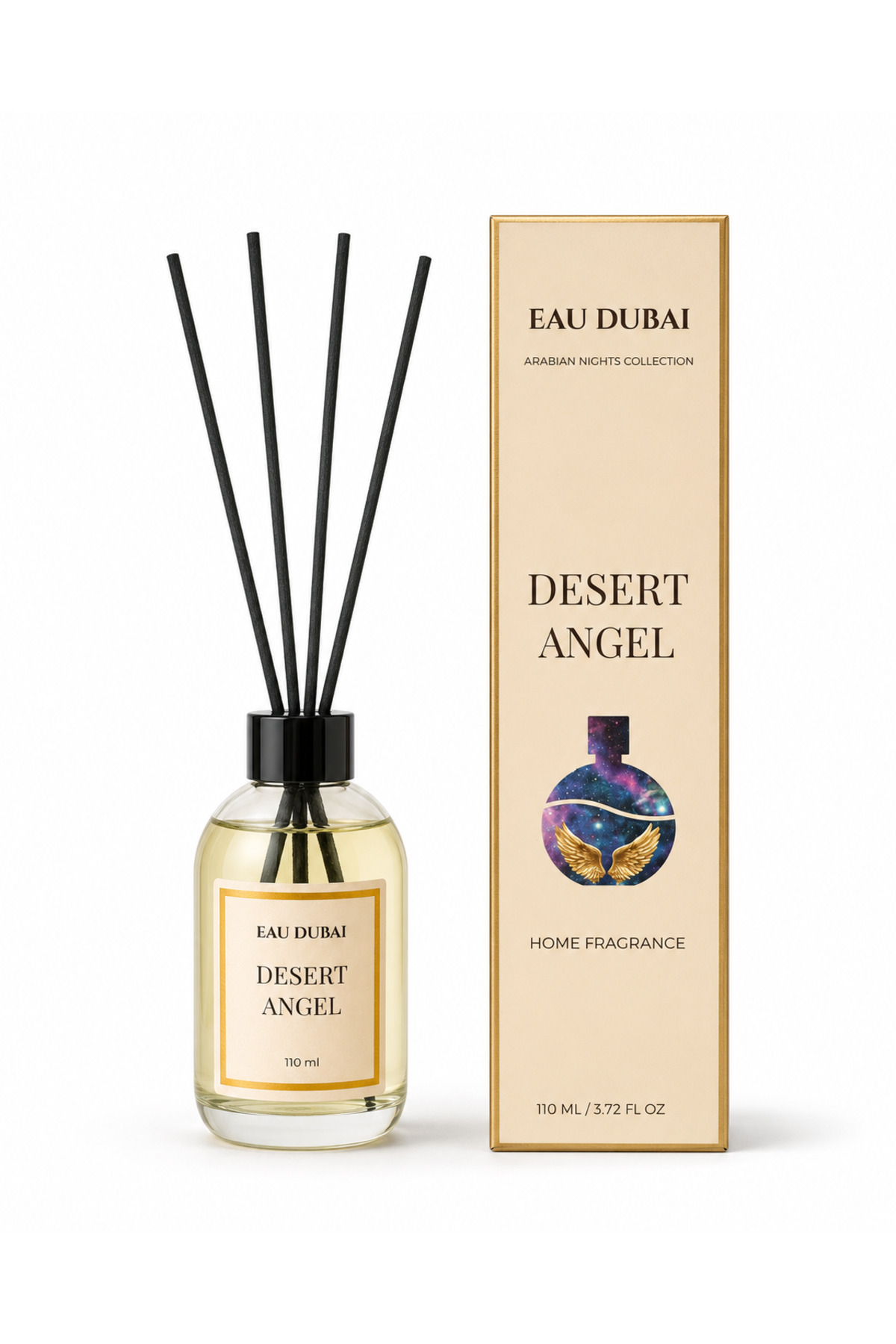 Eau Dubai Ароматизатор за стая, Пустинен ангел, Дифузер с пръчици, 110 мл