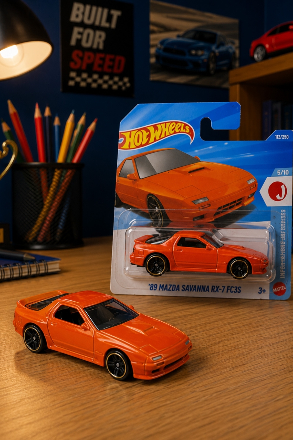 HOT WHEELS '89 Mazda Savanna Rx-7 FC3S - J-Imports Serisi Metal