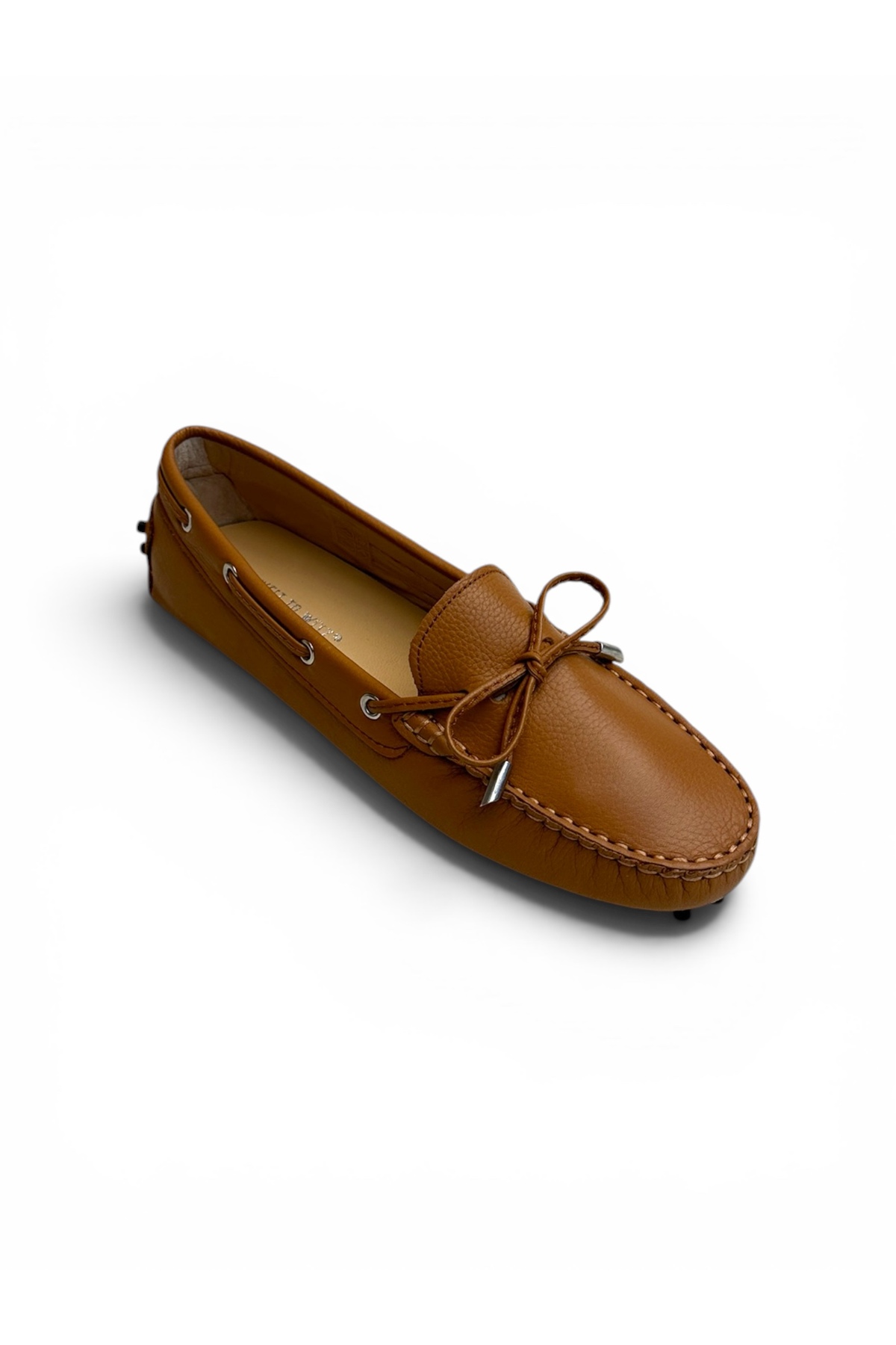 West To West Kadın Hakiki Deri Loafer, Taba Yumuşak Tabanlı Babet görsel 3