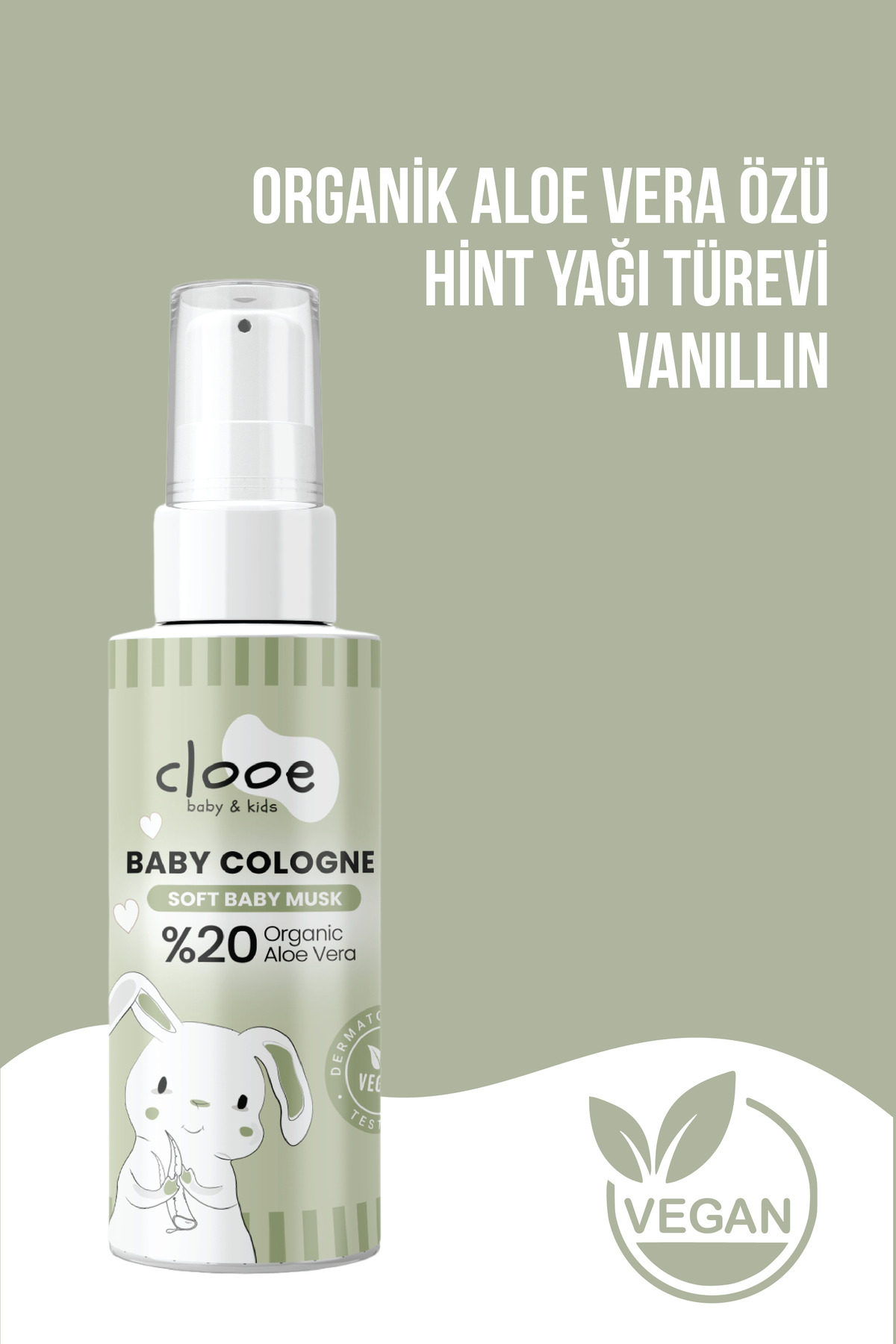 3'lü Bebek Kolonyası Soft Baby Musk 40 ml - Bebek Pudrası ve Beyaz Misk Notalı - Organik Aloe Vera Özlü - Vegan - Hızlı Kuruyan — PKA062 — تصویر 3 از 4