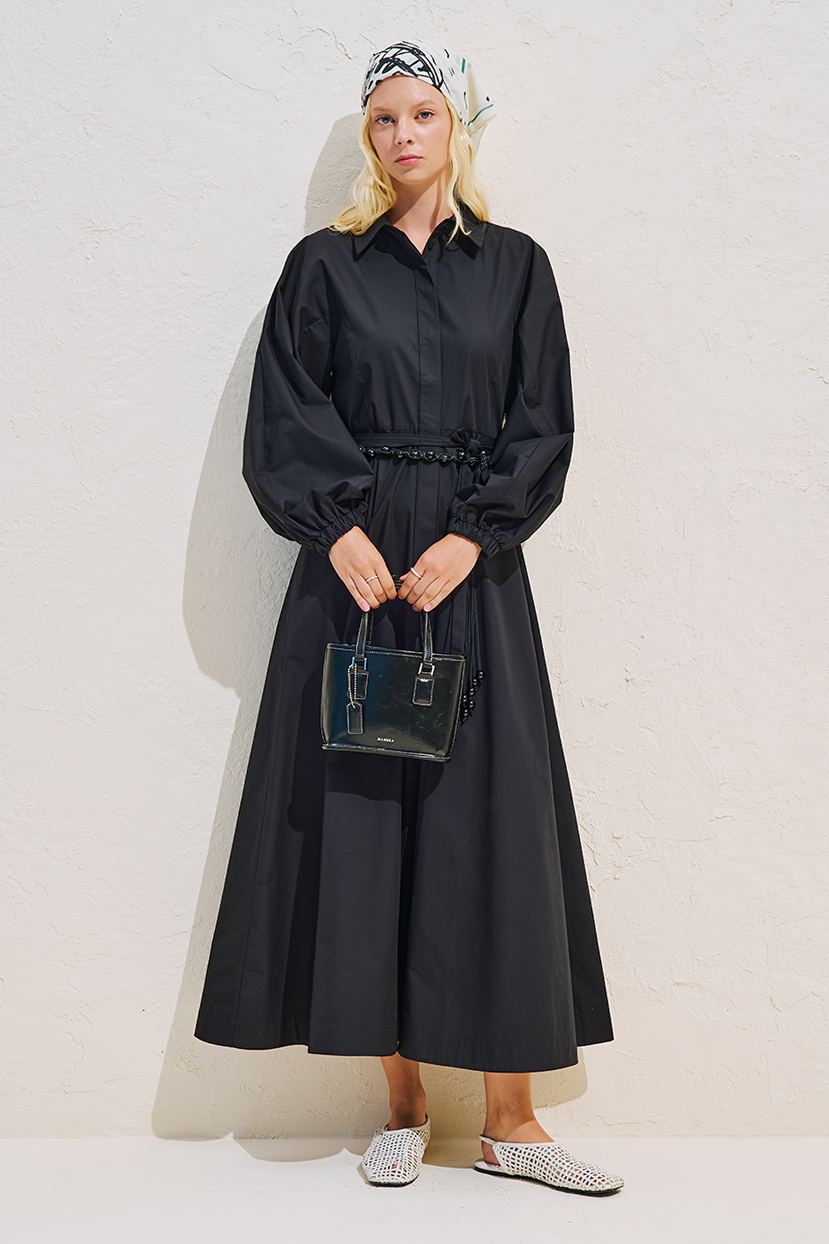 Manuka Edith Shirt Dress Black