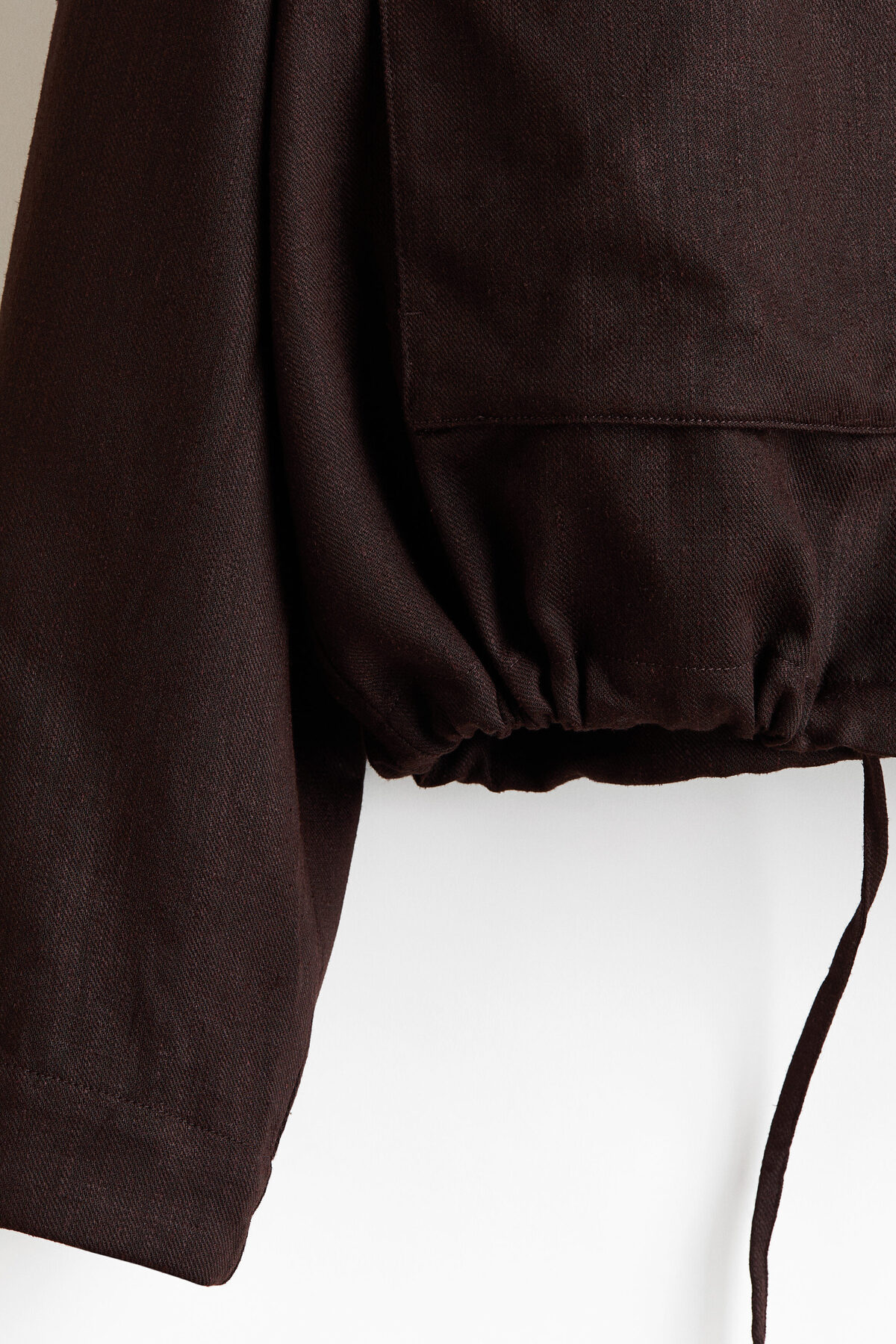 H&M Keten Karışımlı ve Fermuarlı Overshirt Gömlek görsel 8