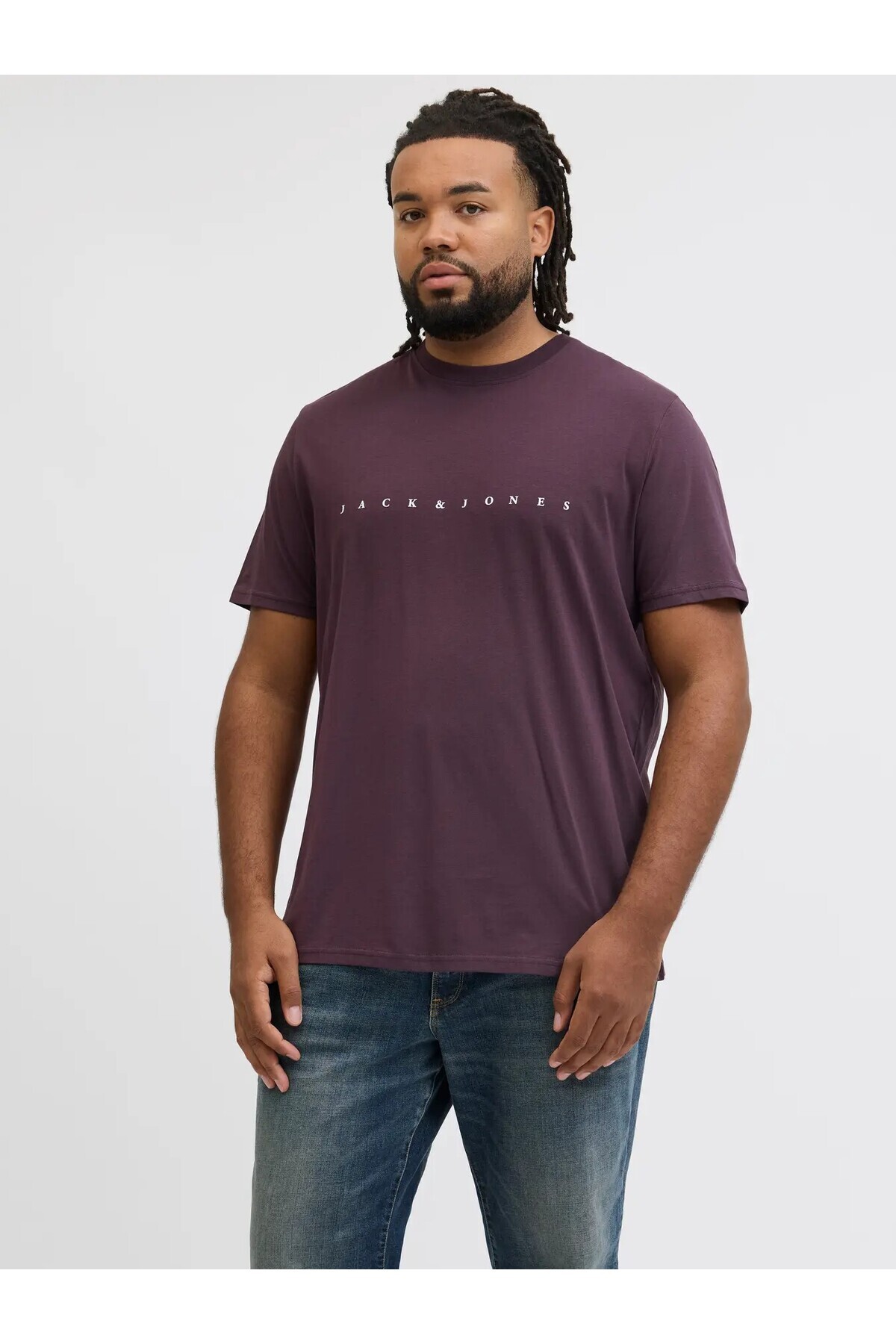 تی شرت مردانه طرح Jjestar مدل Jj Tee کد 1001001 جک اند جونز تی شرت بزرگ سایز Jack & Jones