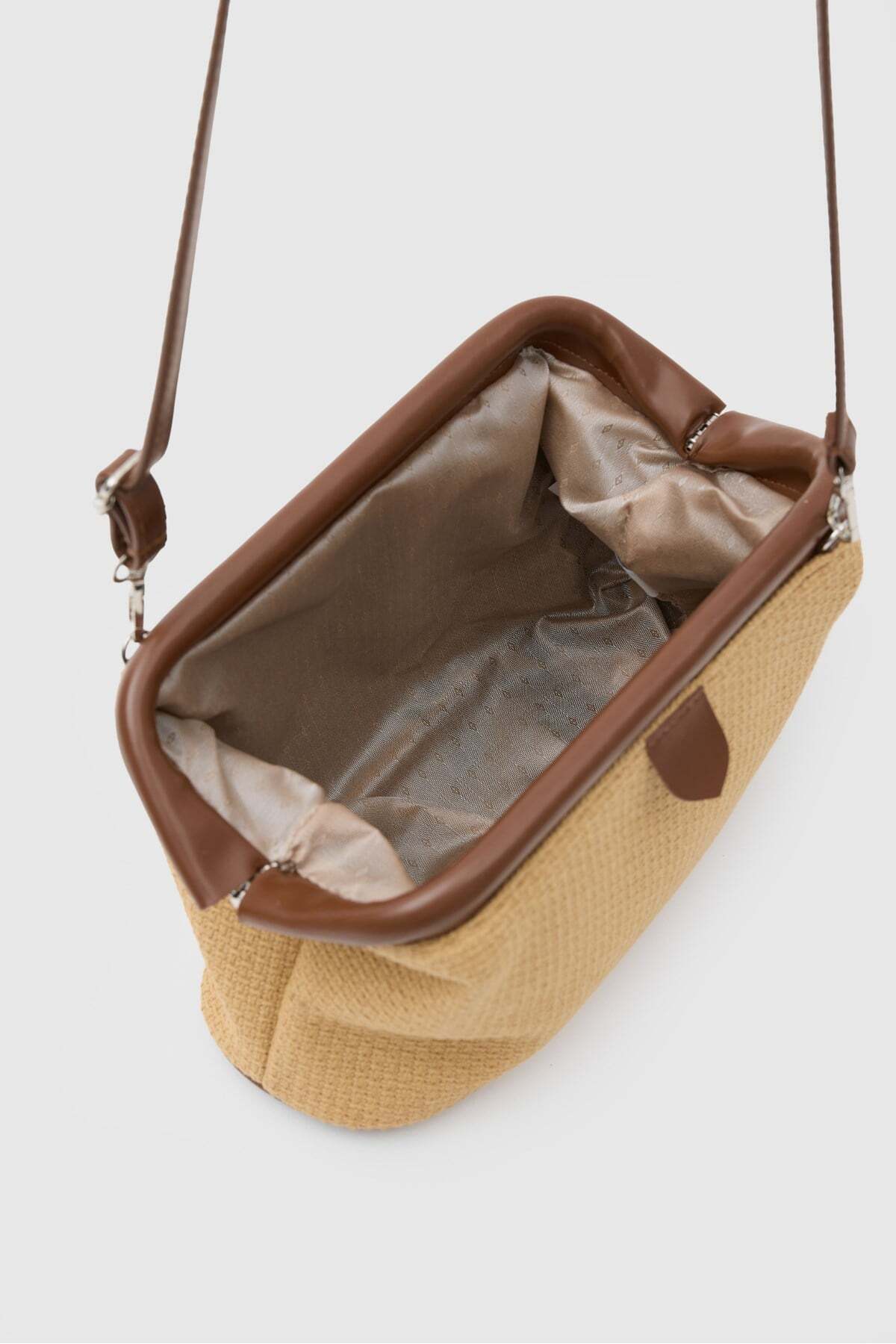 Shule Bags Cois Naturel Burslu Çapraz Çanta Taba görsel 5