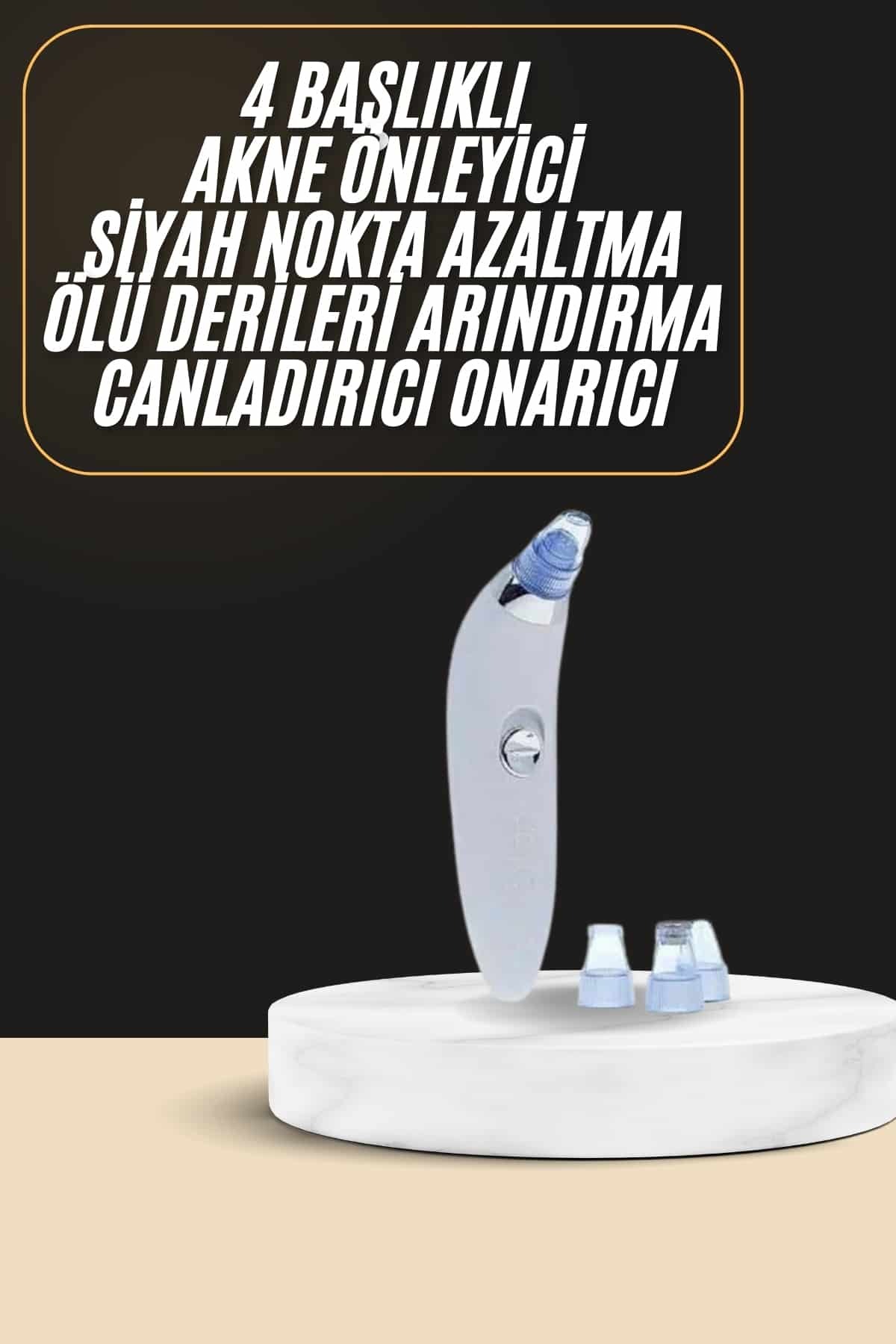 Siyah Nokta Temizleme Cihazı 4 Başlıklı Vakumlu Pilli Ölü Deri Arındırma — tknUCZVAKUMLUSİYAHNOKTA2 — تصویر 2 از 5
