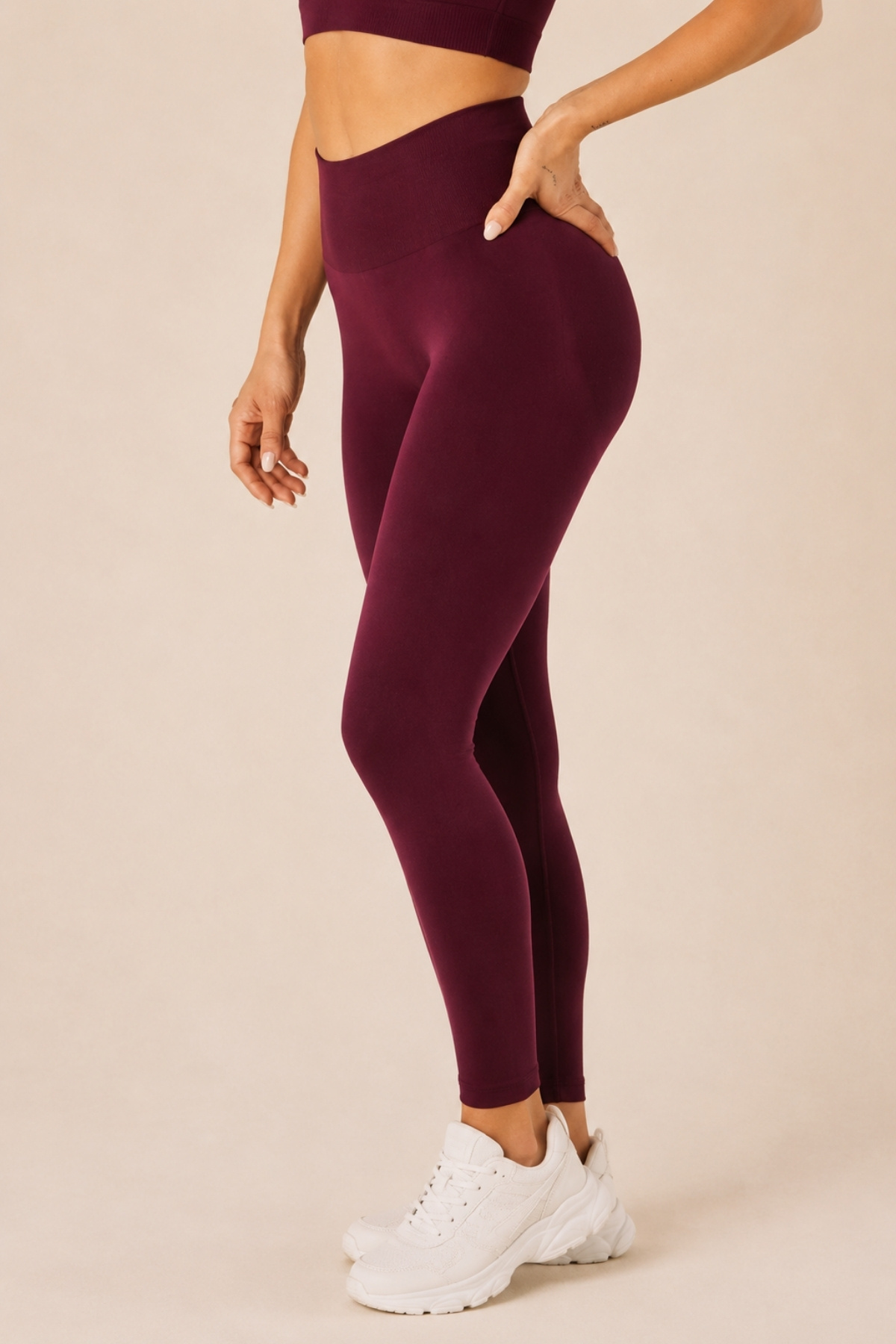 FOREVER MORE Joy Model Yüksek Bel Toparlayıcı Büzgü Detaylı Push Up Seamless Tayt görsel 4