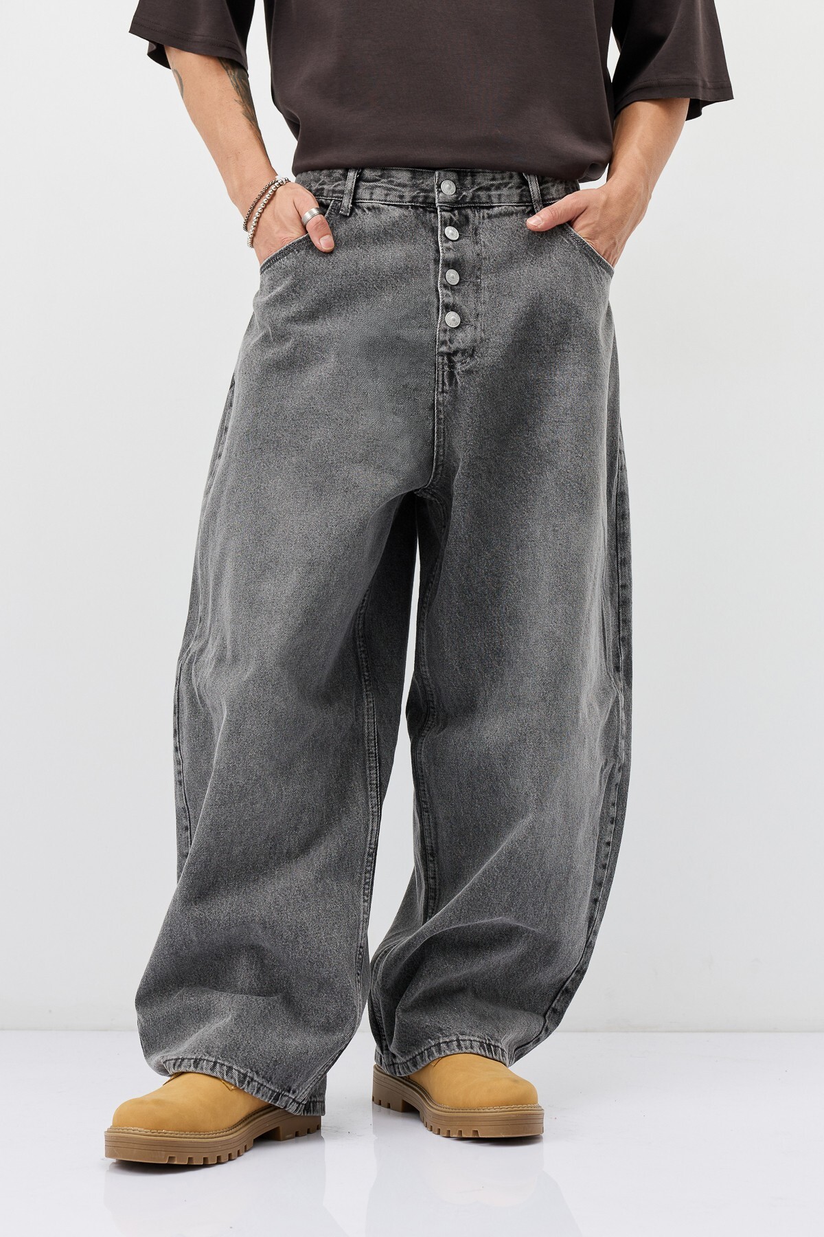 VAMOSCLO Barrel Fit Jeans görsel 2
