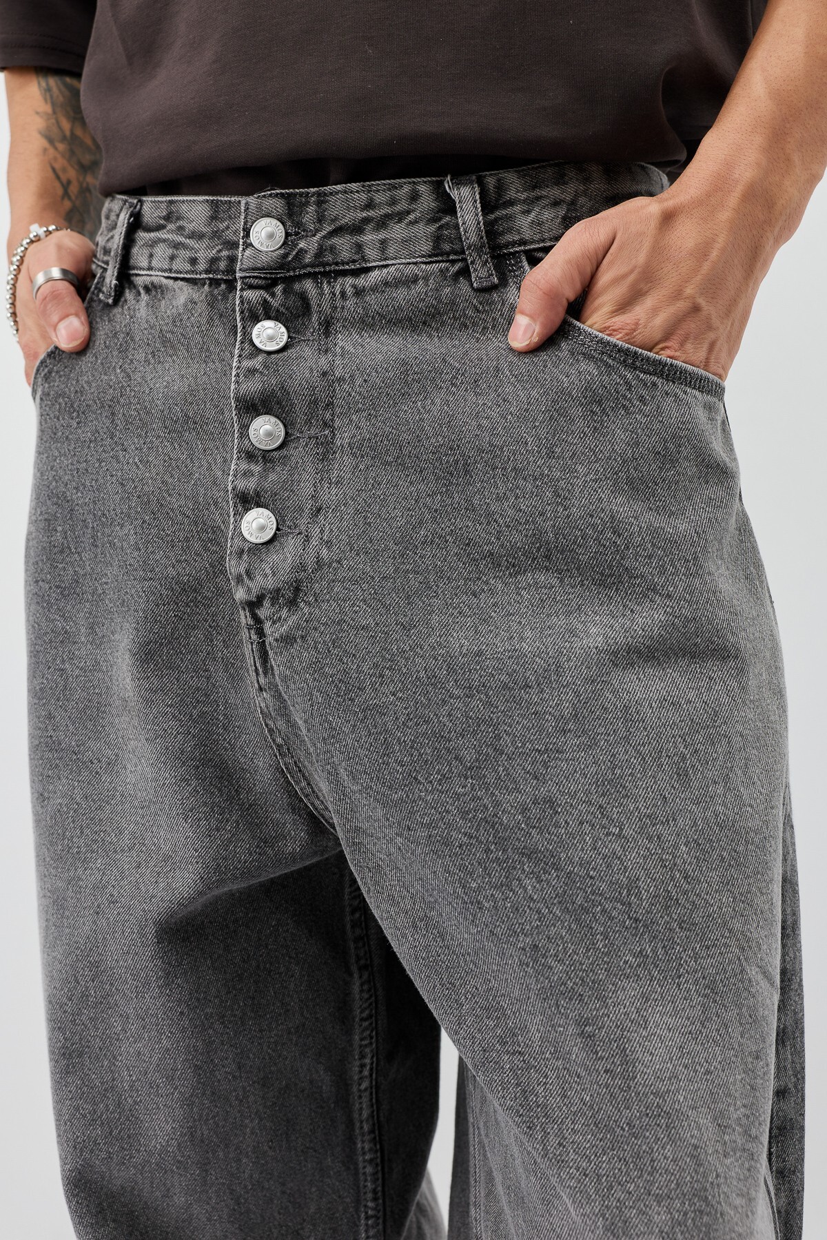 VAMOSCLO Barrel Fit Jeans görsel 5