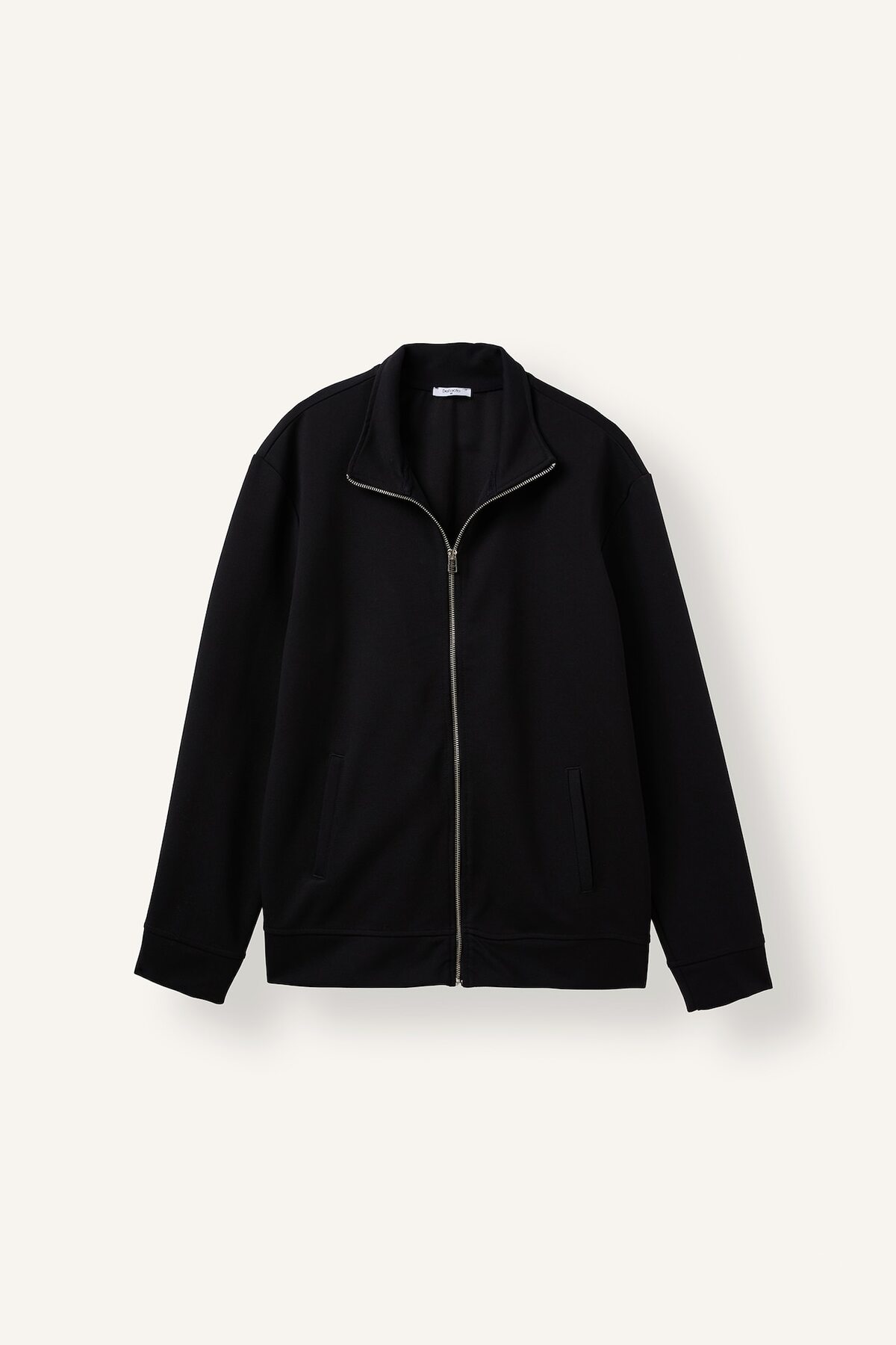 DeFacto Regular Fit Dik Yaka Fermuarlı Twill Hırka H4918AX26AU