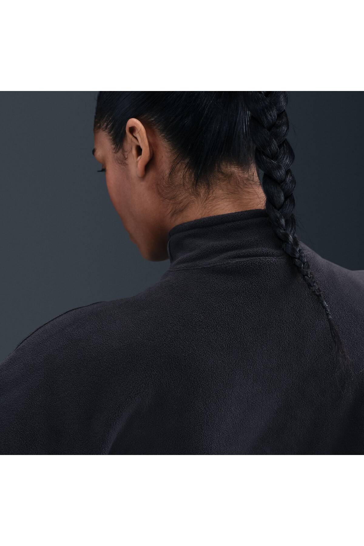 Nike One Therma-FIT Yarım Fermuarlı Oversize Kadın Polar Sweatshirt | IO0182 görsel 3