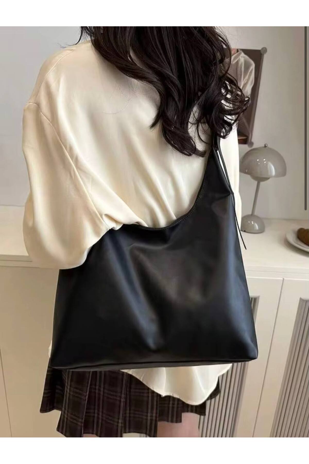 Black MODA Large Women's Tote Shoulder Bag - Premium Design görünüm 6
